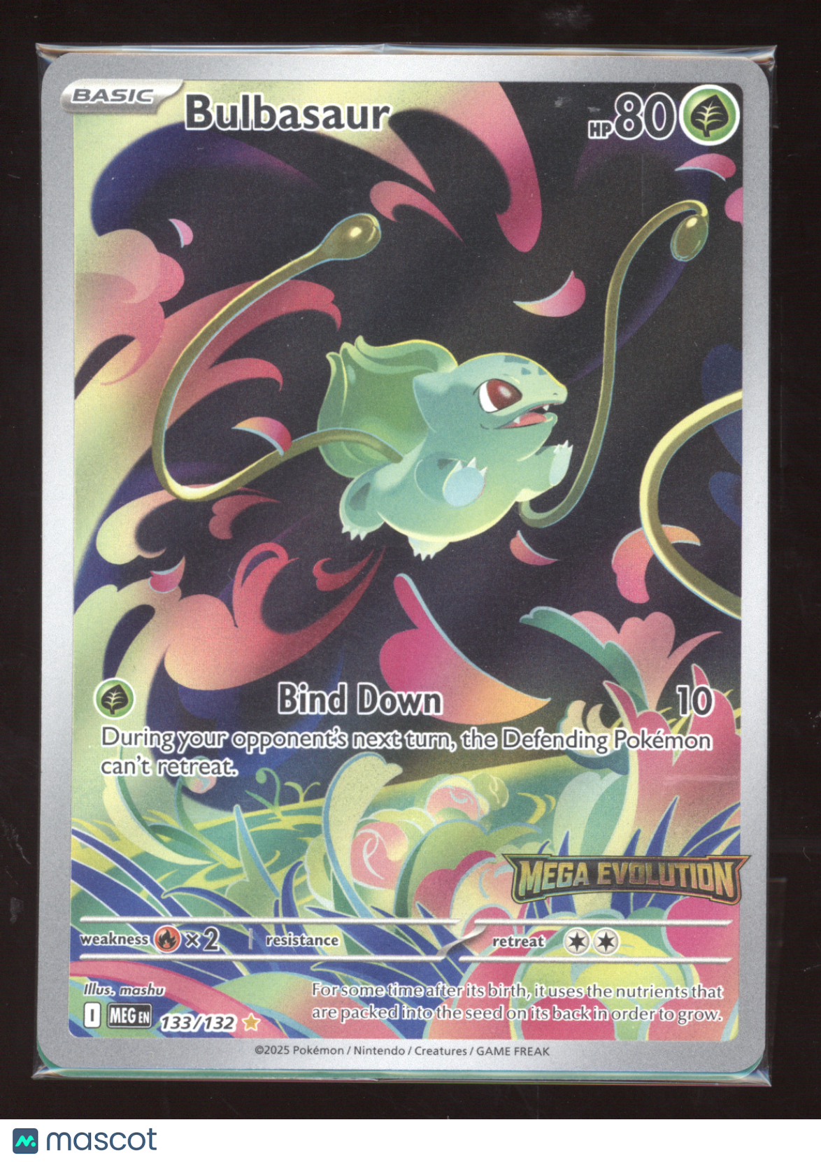 2025 Mega Evolution Bulbasaur (sealed) Secret Rare #133/132