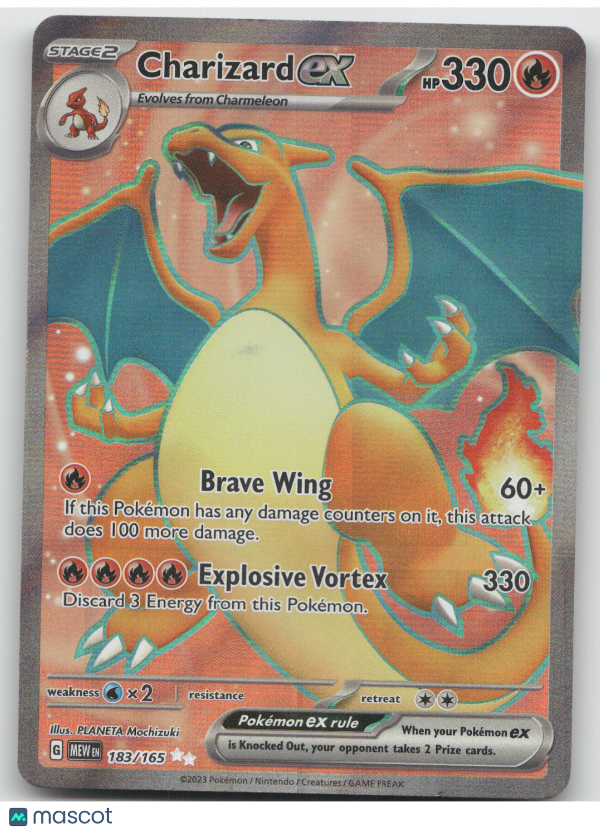 2023 Scarlet & Violet 151 Charizard ex Secret Rare #183/165