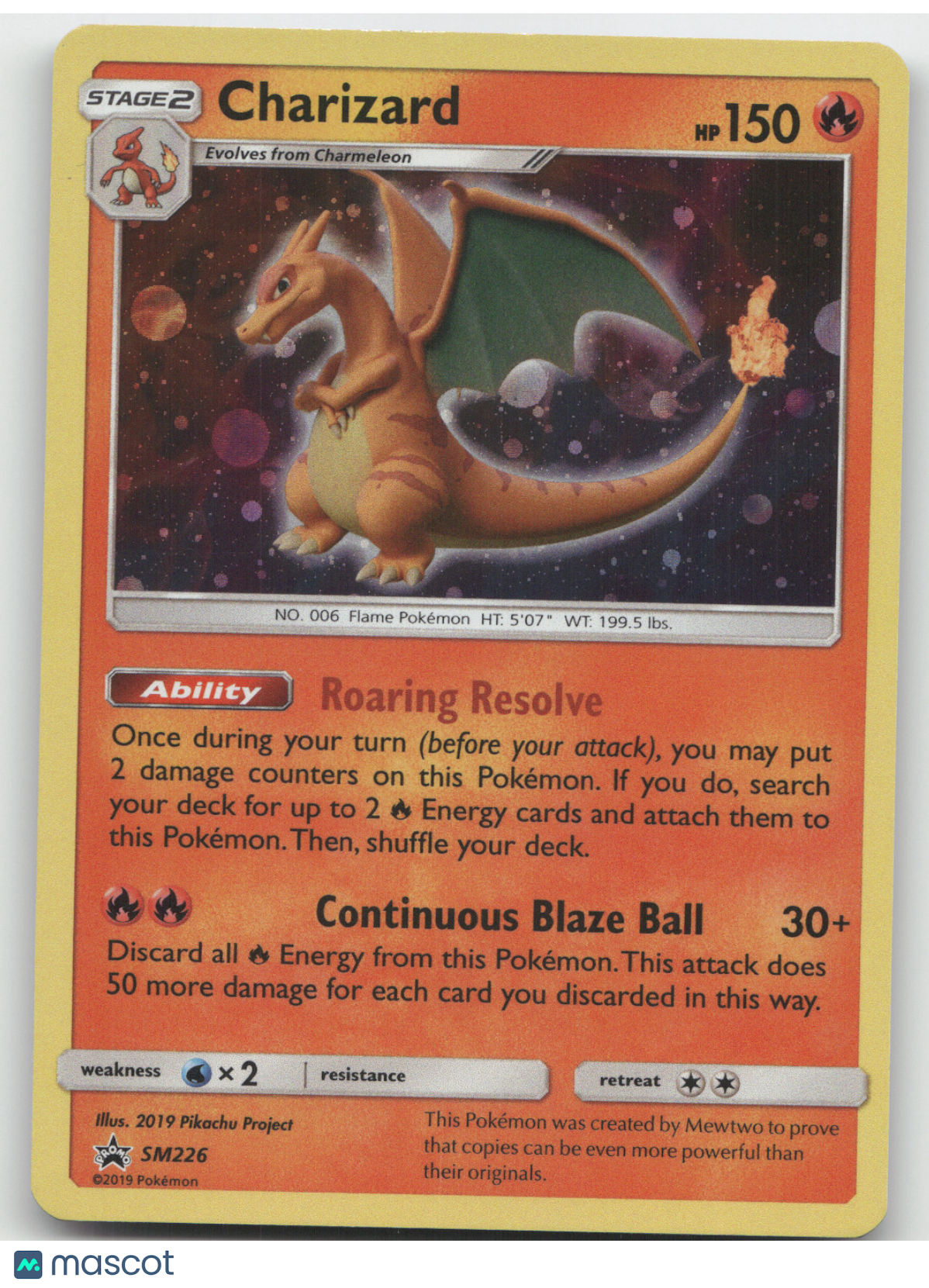 2019 Sun & Moon Detective Pikachu Charizard Black Star Promo #SM226