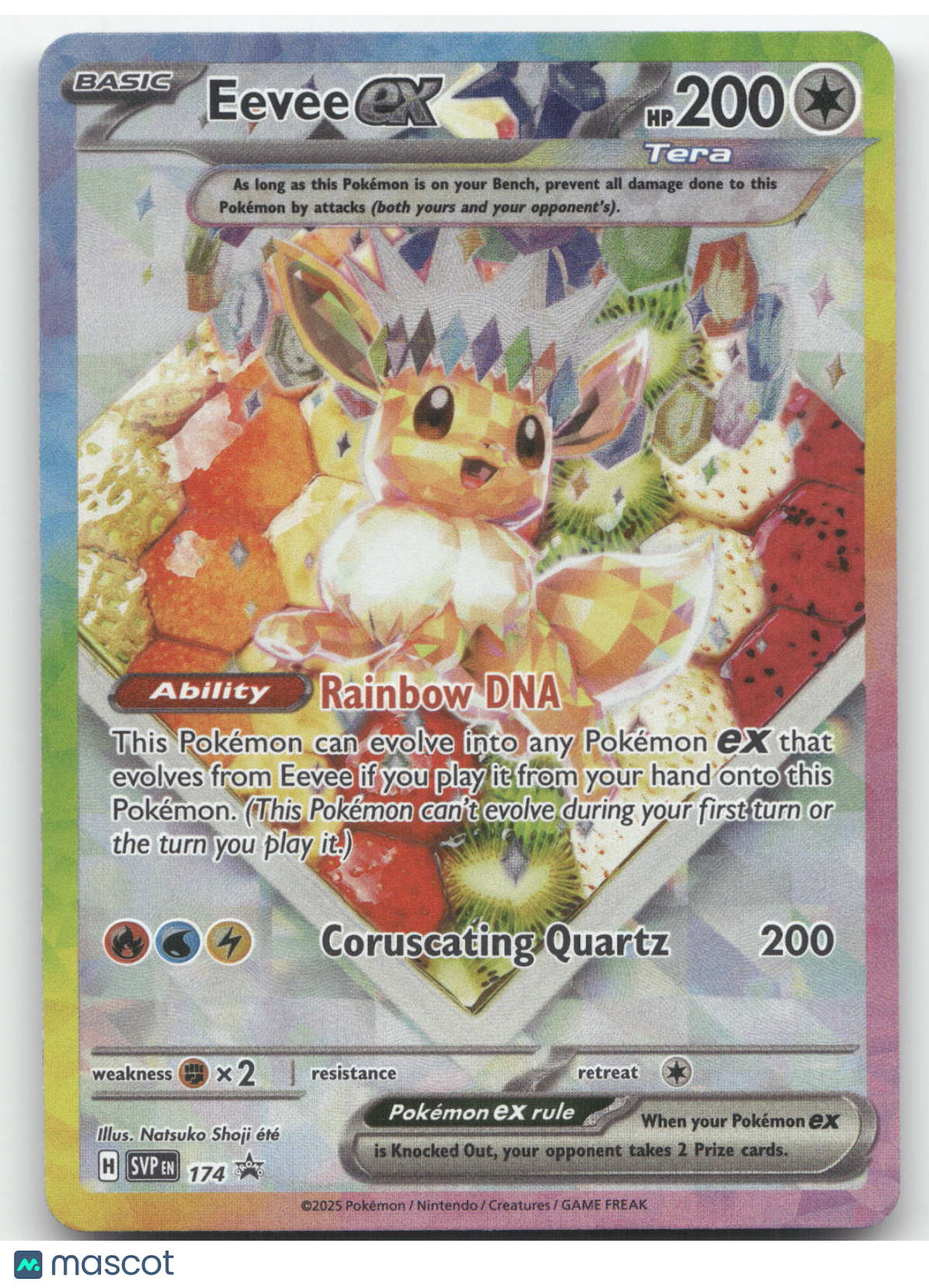 2025 S&V Prismatic Evolutions Eevee ex Black Star Promo #174