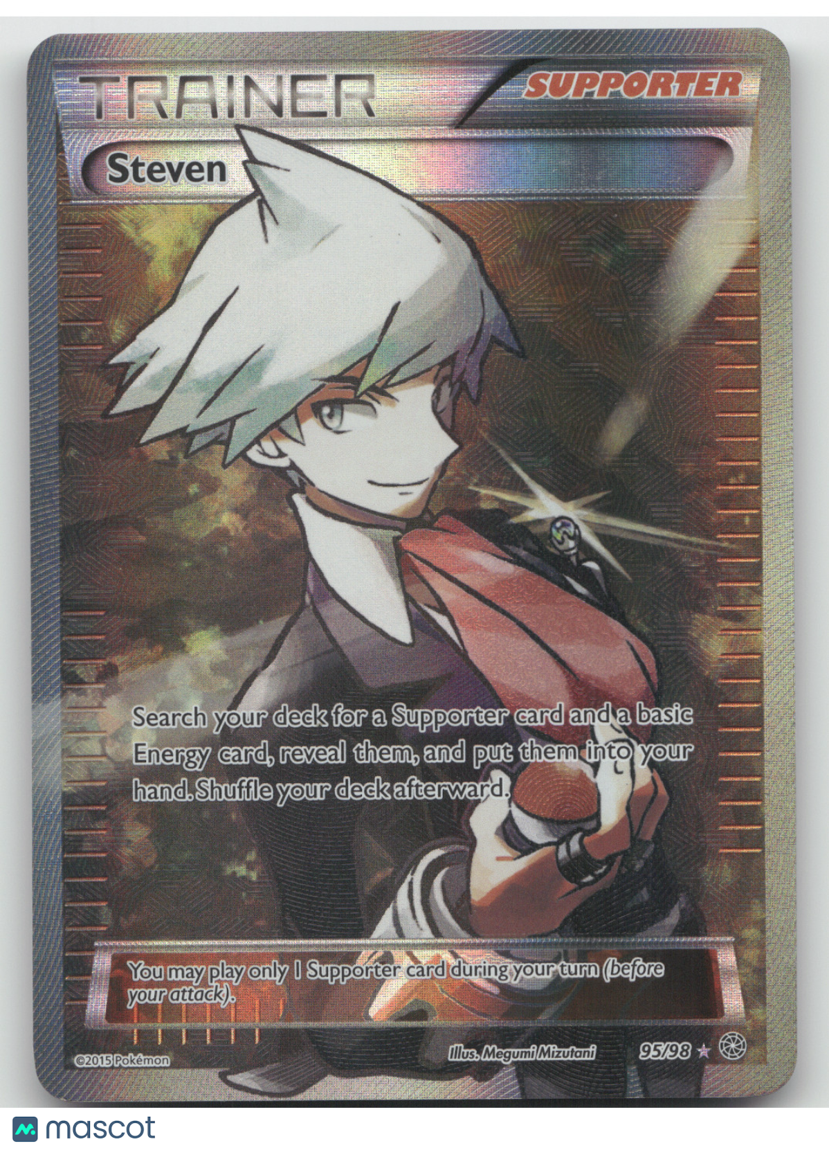 2015 XY Roaring Skies Steven Rare Ultra #95/98