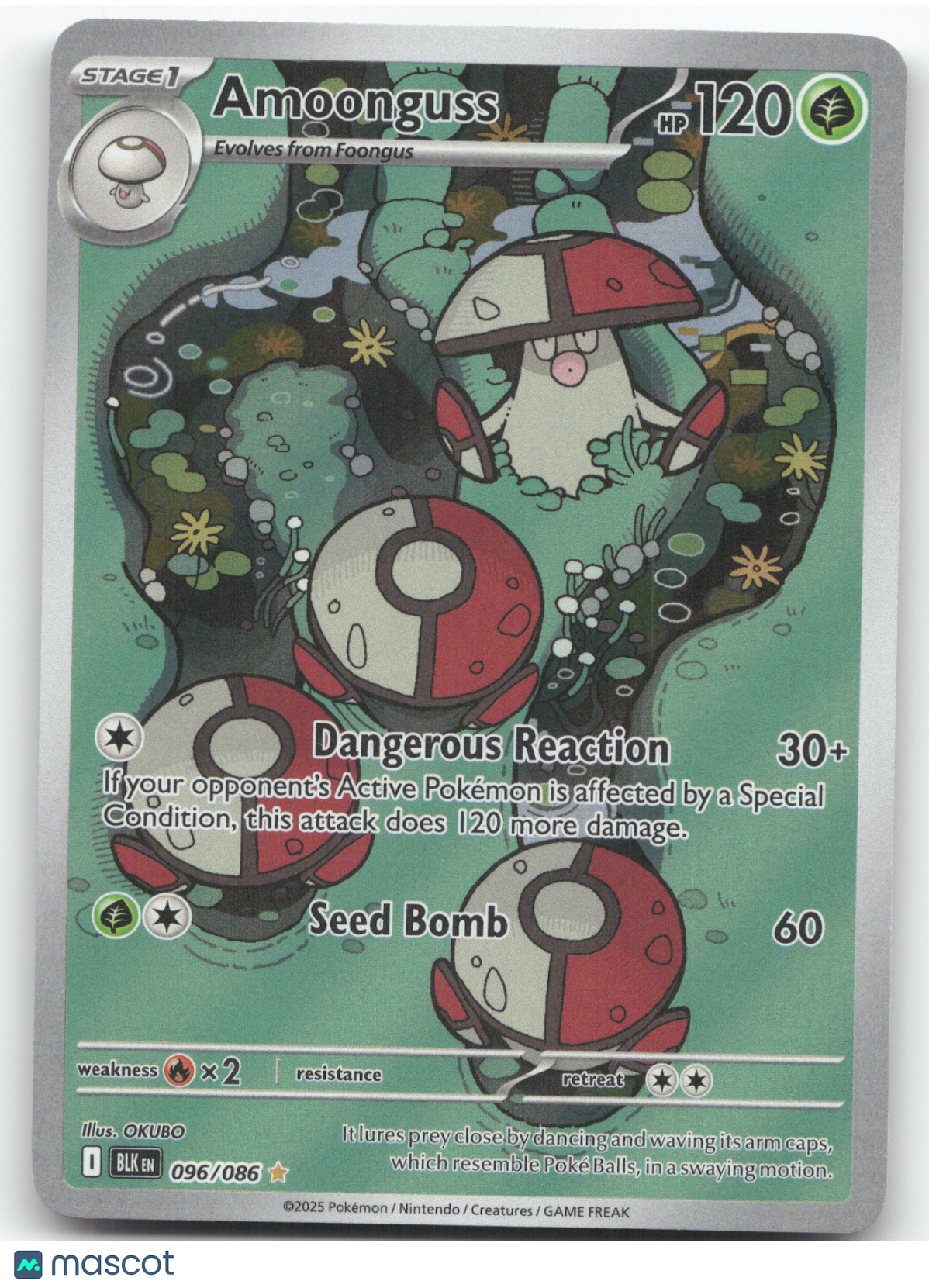 2025 Scarlet & Violet Black Bolt Amoonguss Secret Rare #096/086