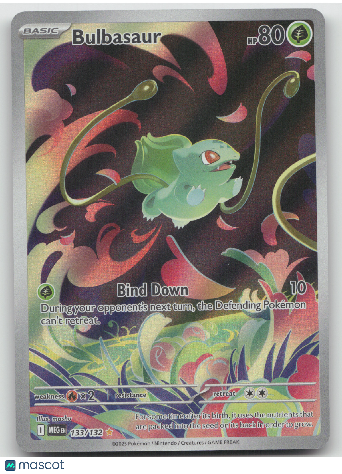 2025 Mega Evolution Bulbasaur Secret Rare #133/132