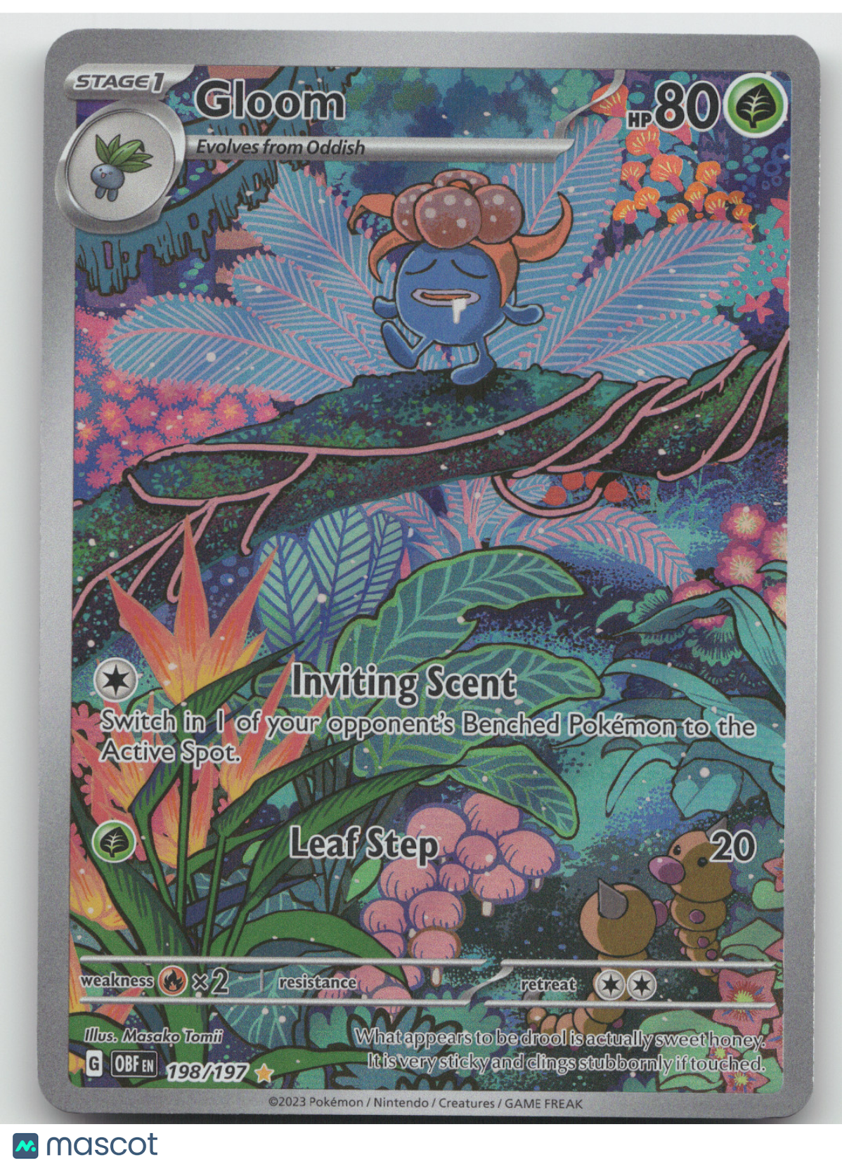 2023 S&V Obsidian Flames Gloom Secret Rare #198/197
