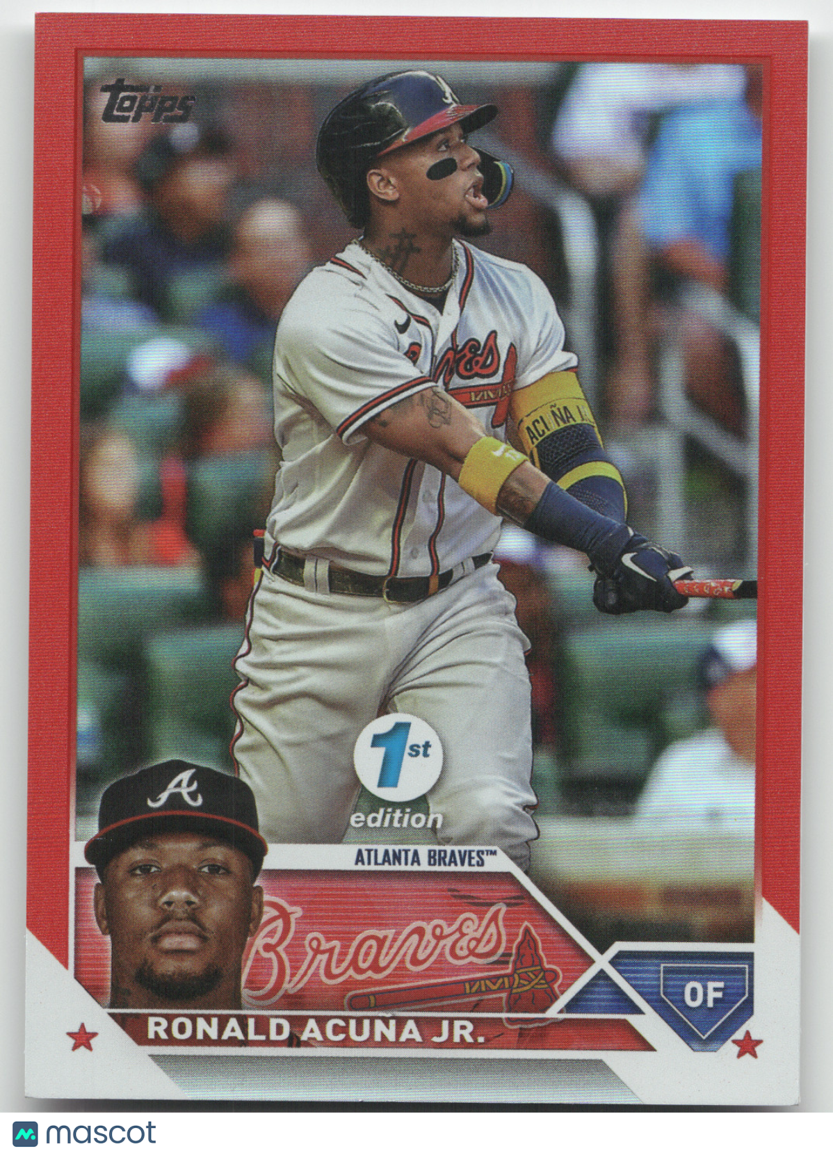 2023 Topps Series 1 Ronald Acuña Jr. #150 Red 33/50