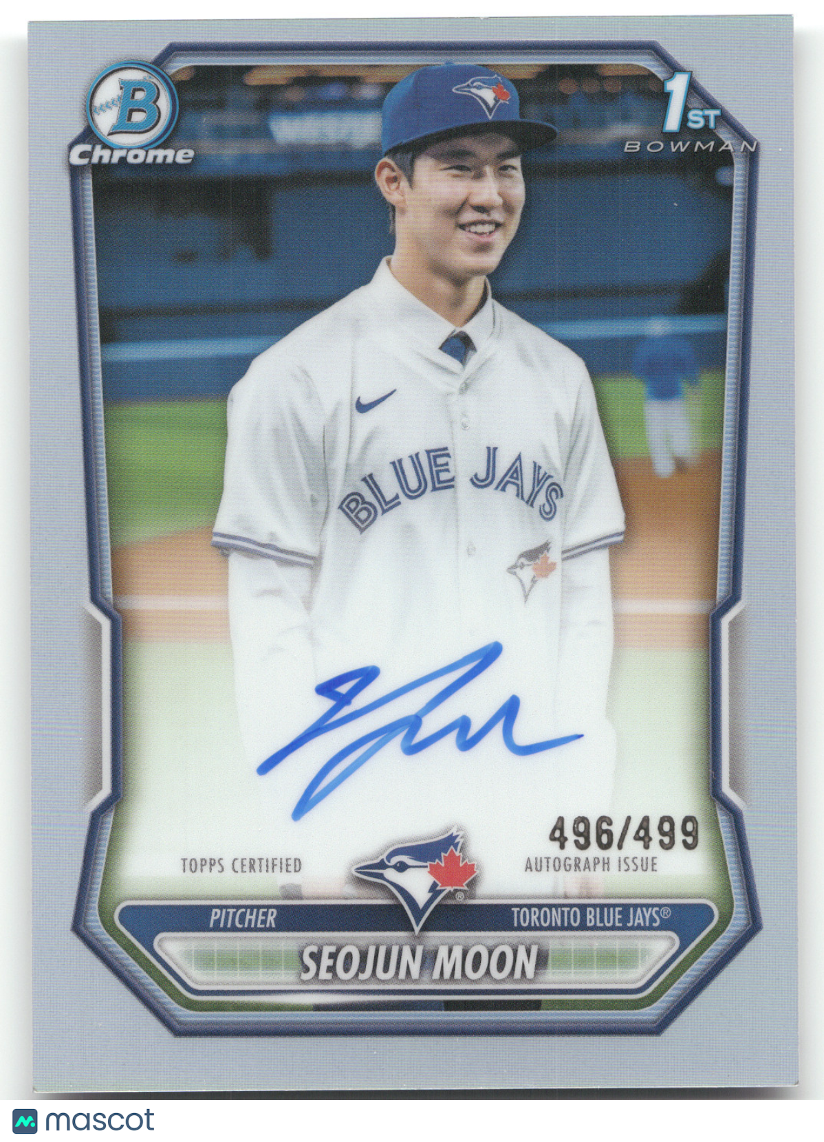 2026 Bowman Chrome Seojun Moon Refractor Auto 1st Bowman 496/499