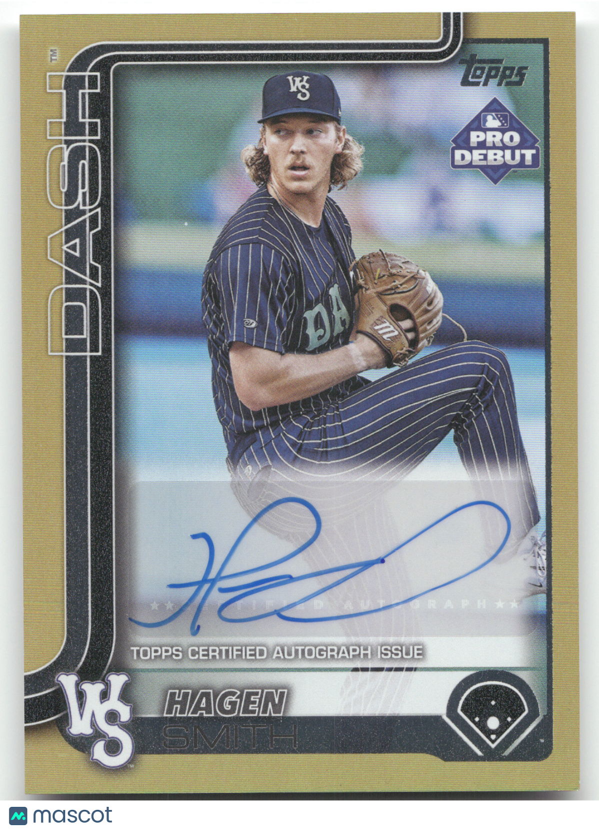 2025 Topps Pro Debut Hagen Smith #PD-74 Gold 16/50