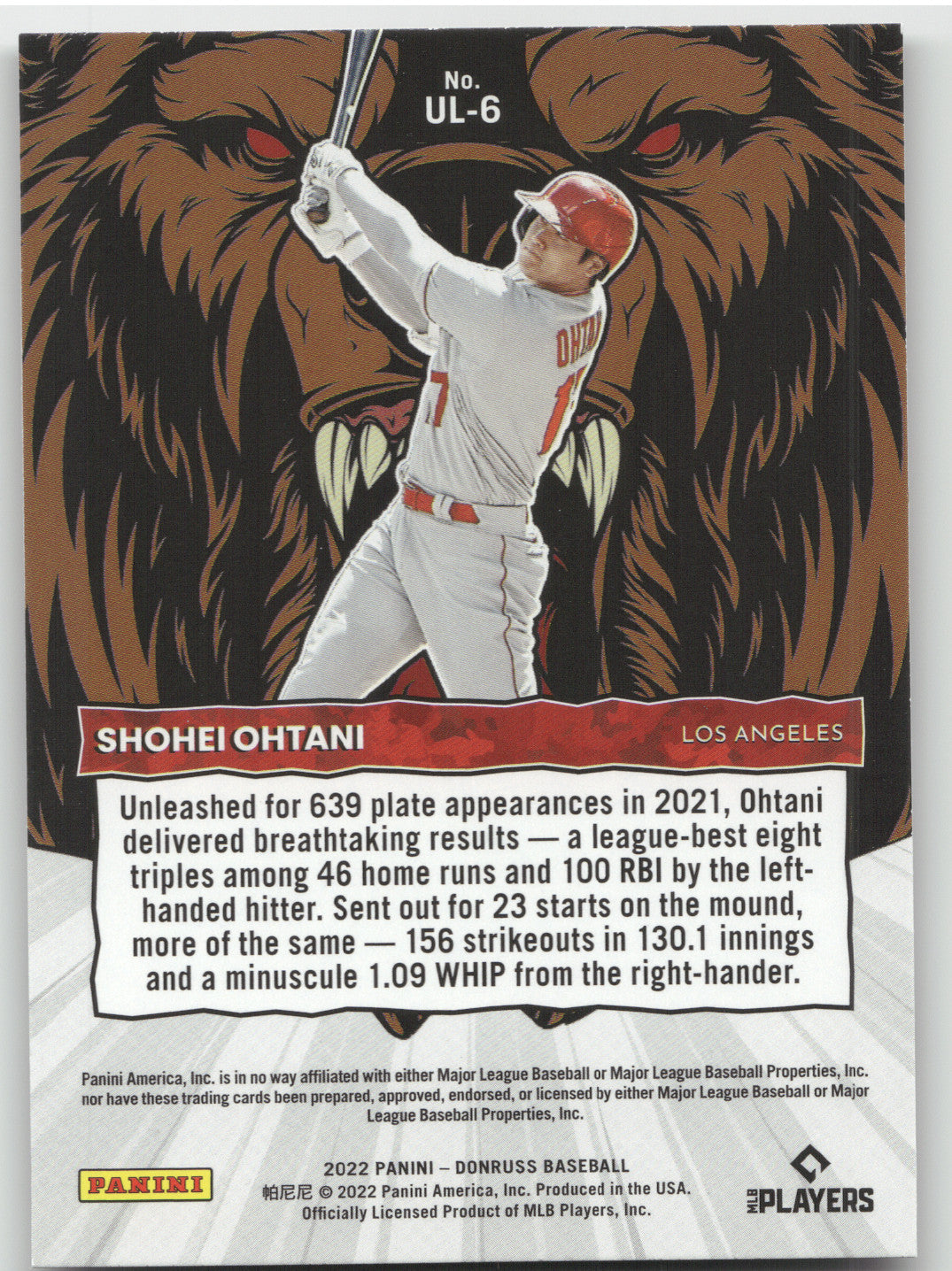 2022 Donruss Unleashed Shohei Ohtani #UL-6