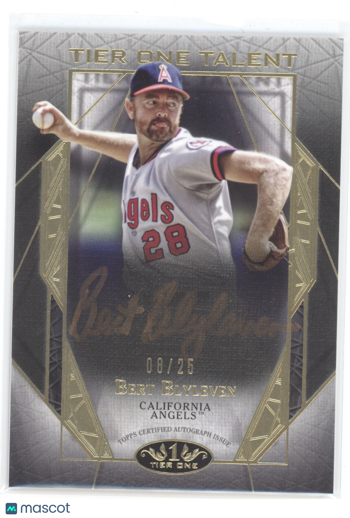 2022 Topps Tier One Tier One Talent Bert Blyleven #T1TA-BBY 08/25 Auto