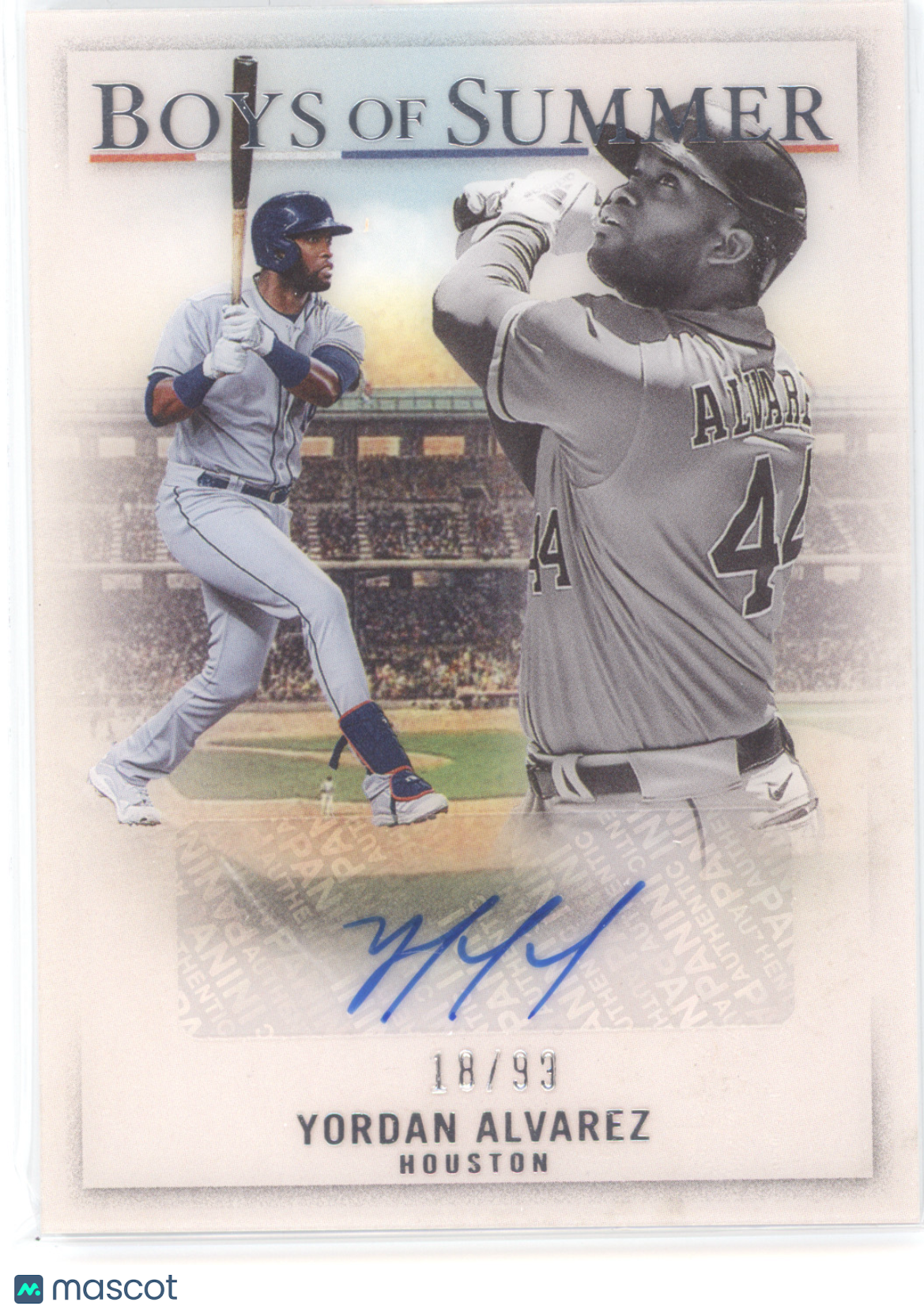 2022 Panini Chronicles America's Pastime Boys of Summer Yordan Alvarez 18/93