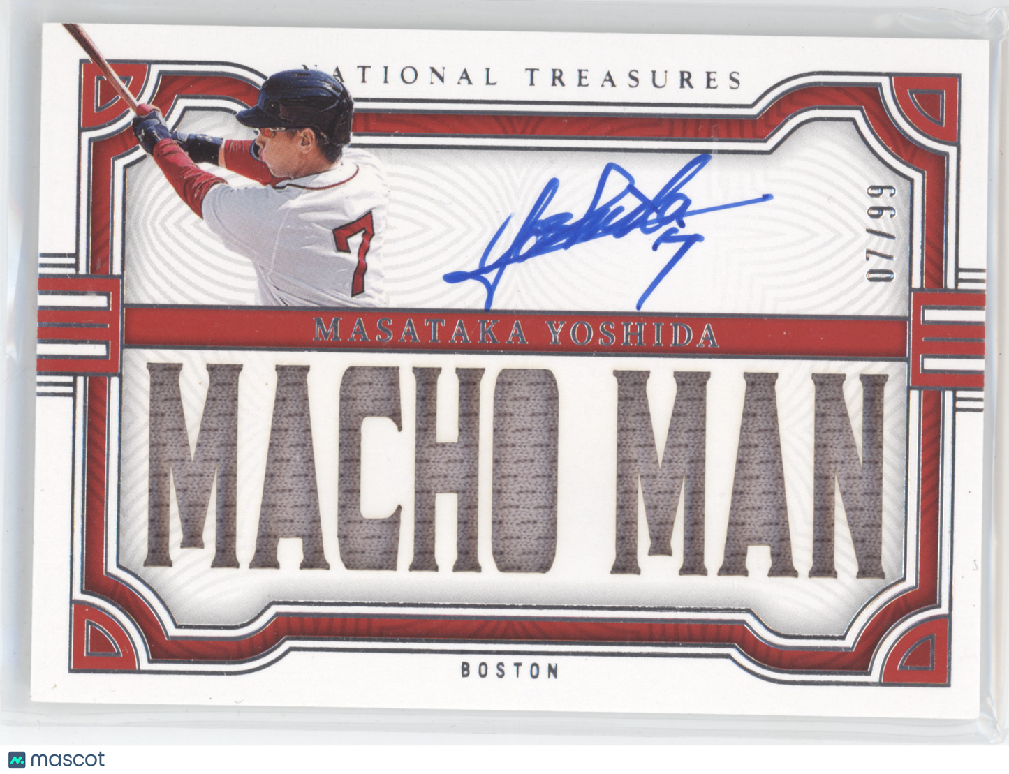 2023 Panini National Treasures Masataka Yoshida #SN-MY 07/99 Patch Auto