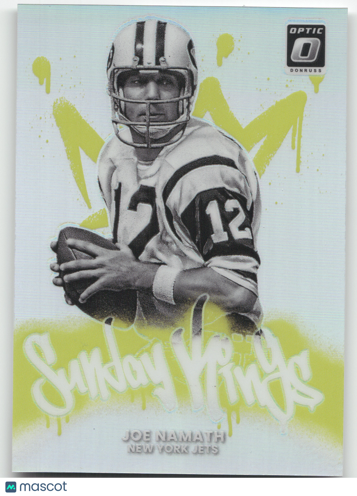 2025 Panini Donruss Optic Sunday Kings Joe Namath #25 Prizm