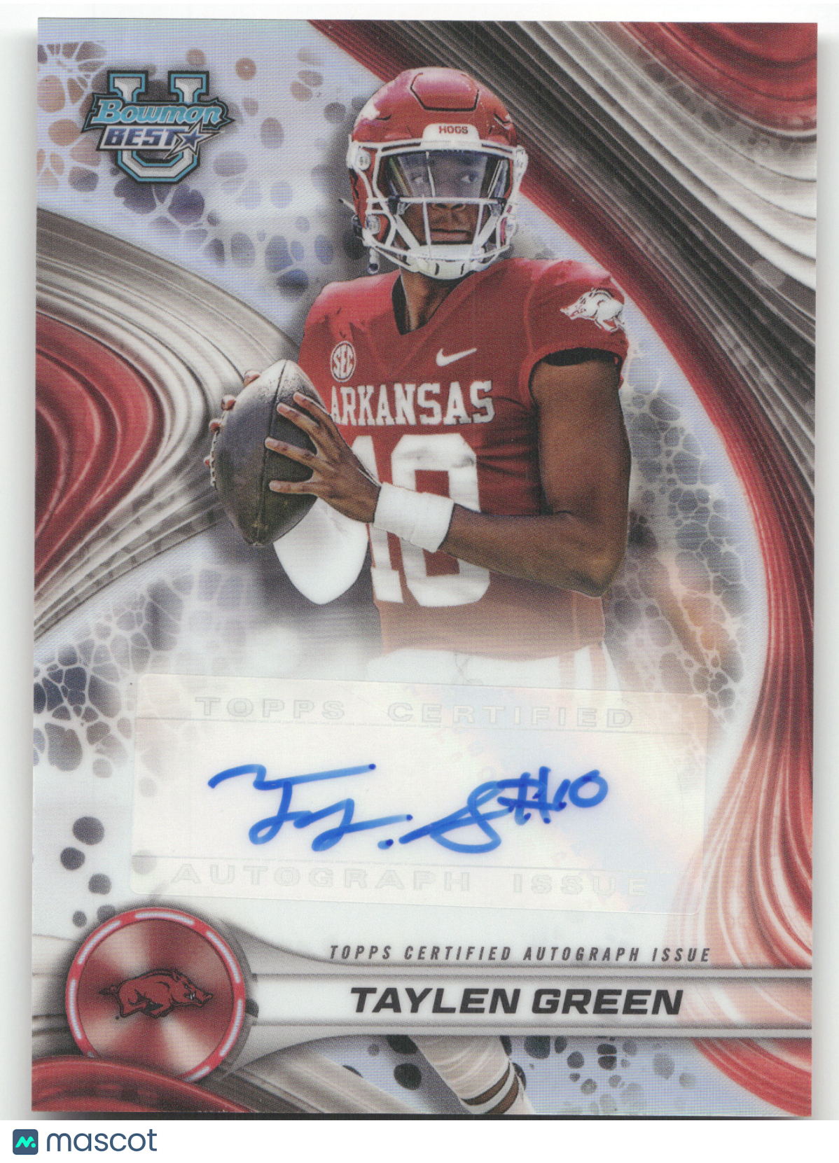 2024 Bowman University Best Football Taylen Green #BOA-TG Auto