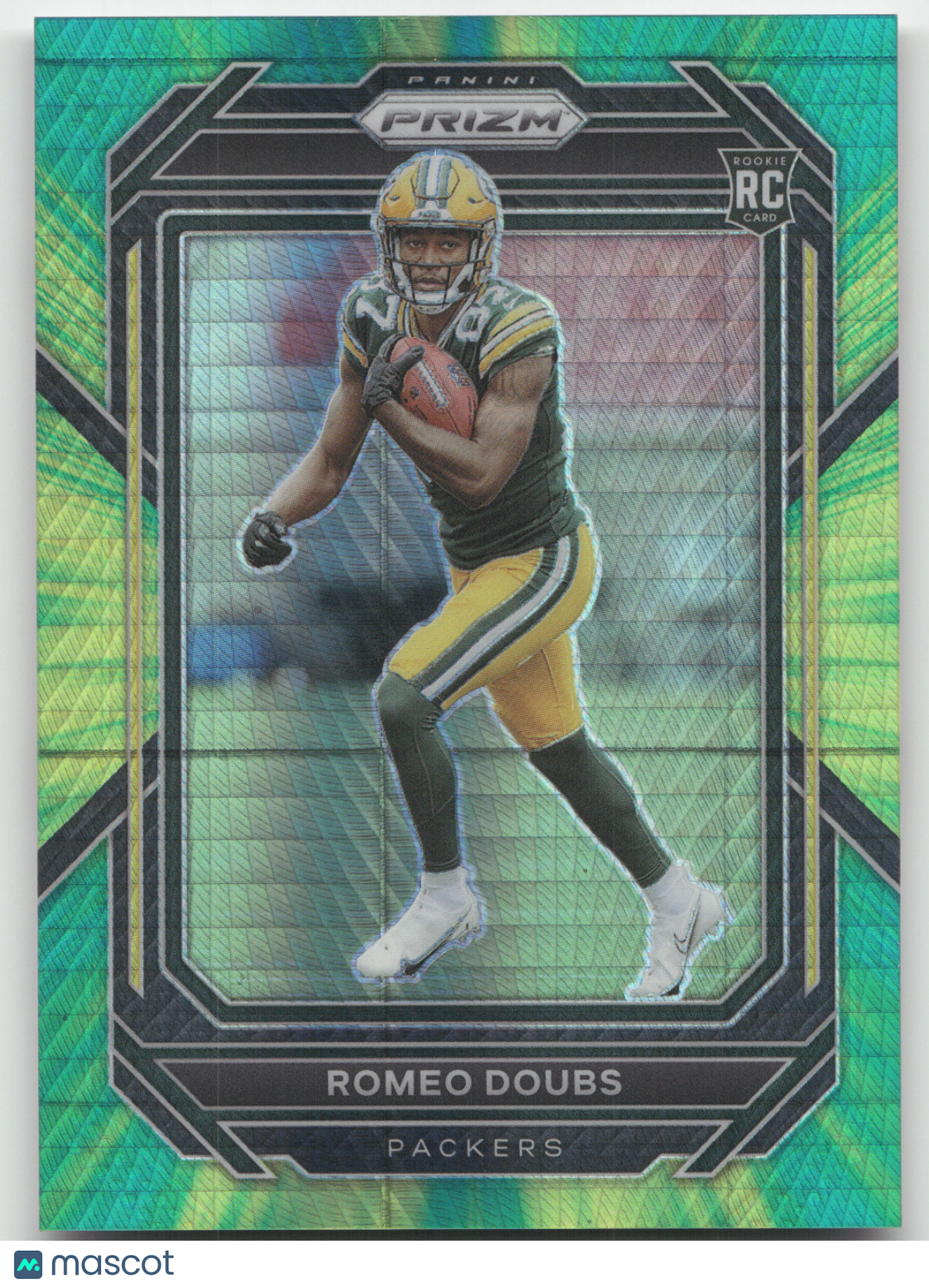 2023 Panini Prizm Romeo Doubs #337 Green Wave RC 006/175