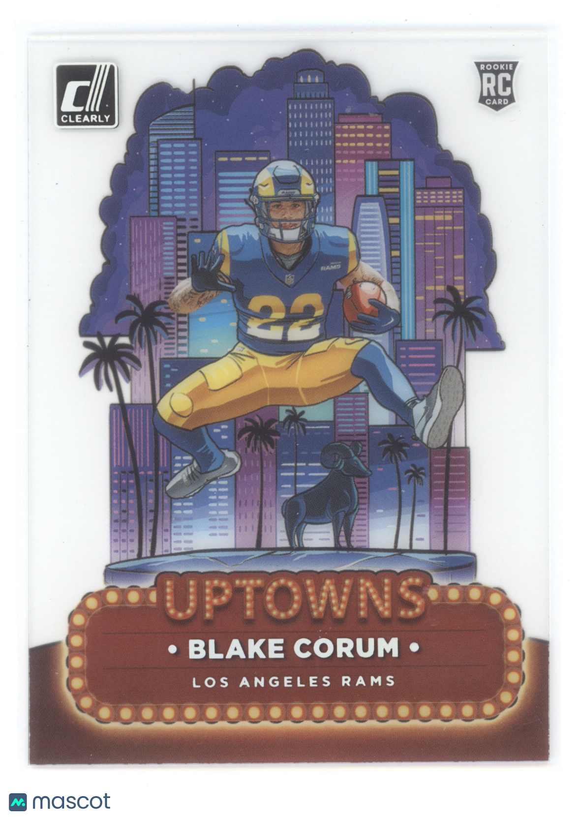 2024 Panini Clearly Donruss Football Uptowns Blake Corum #13 RC