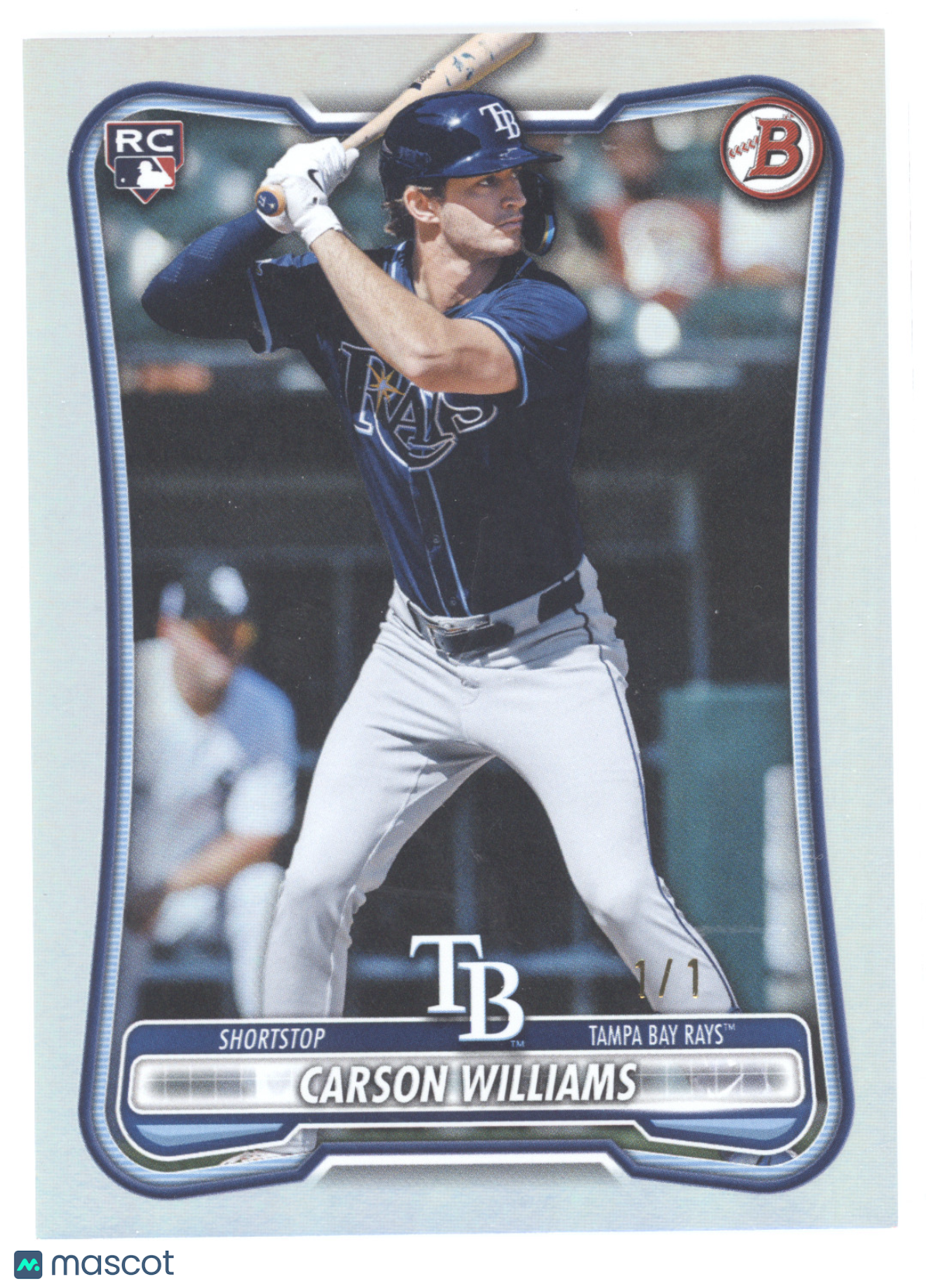 2026 Bowman Carson Williams #39 Platinum Border 1/1 RC