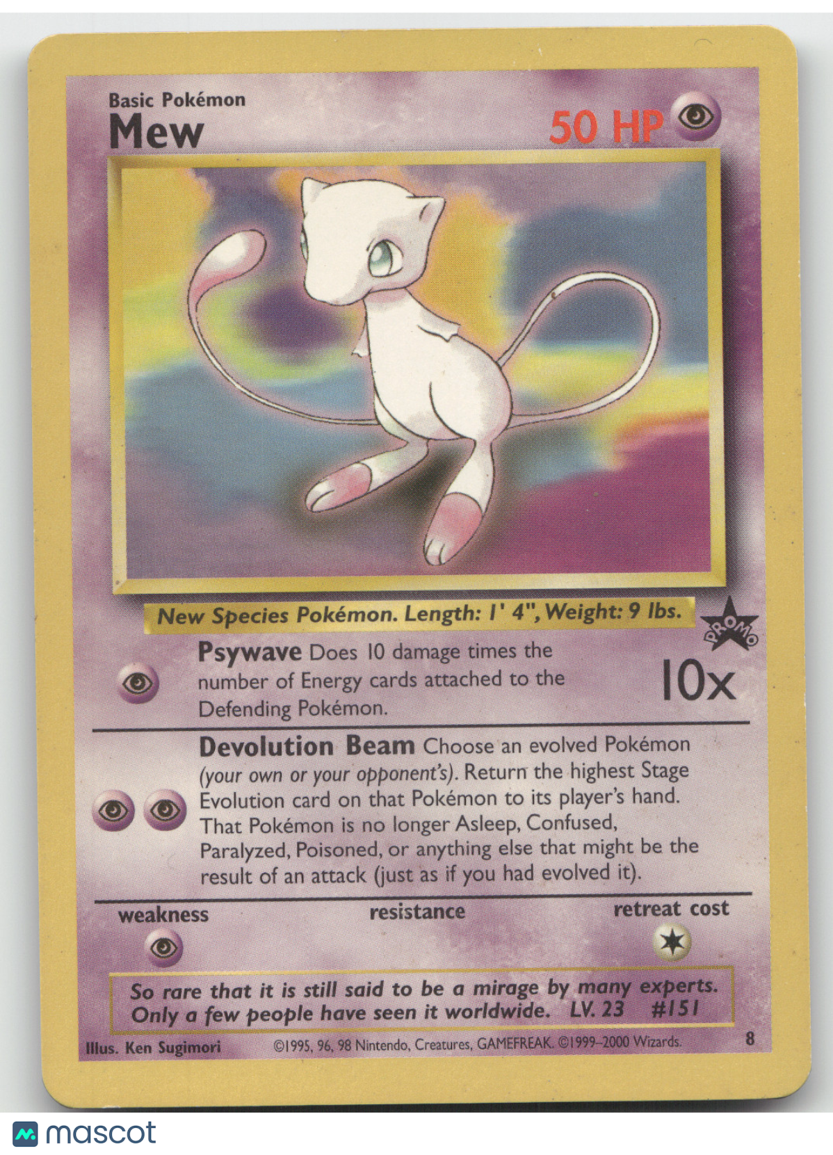 2000 Wizards Mew Black Star Promo #8