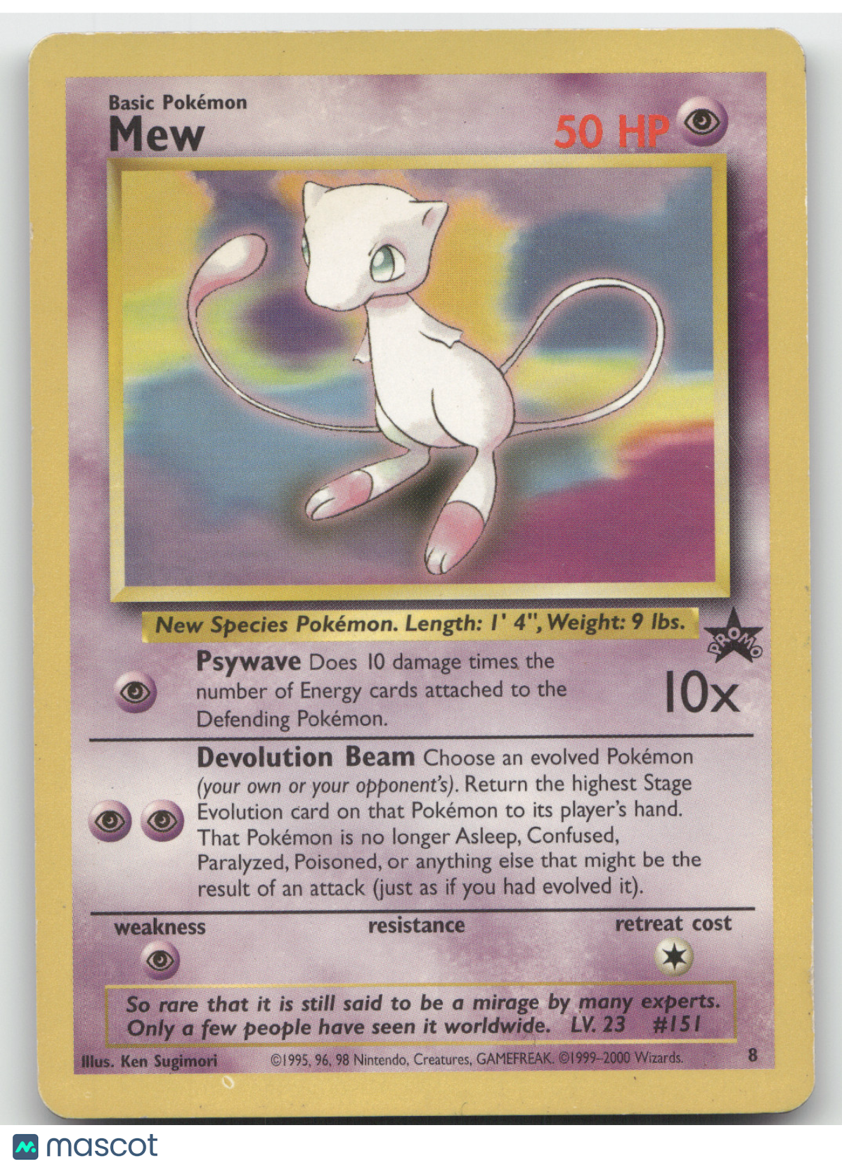 2000 Wizards Mew Black Star Promo #8