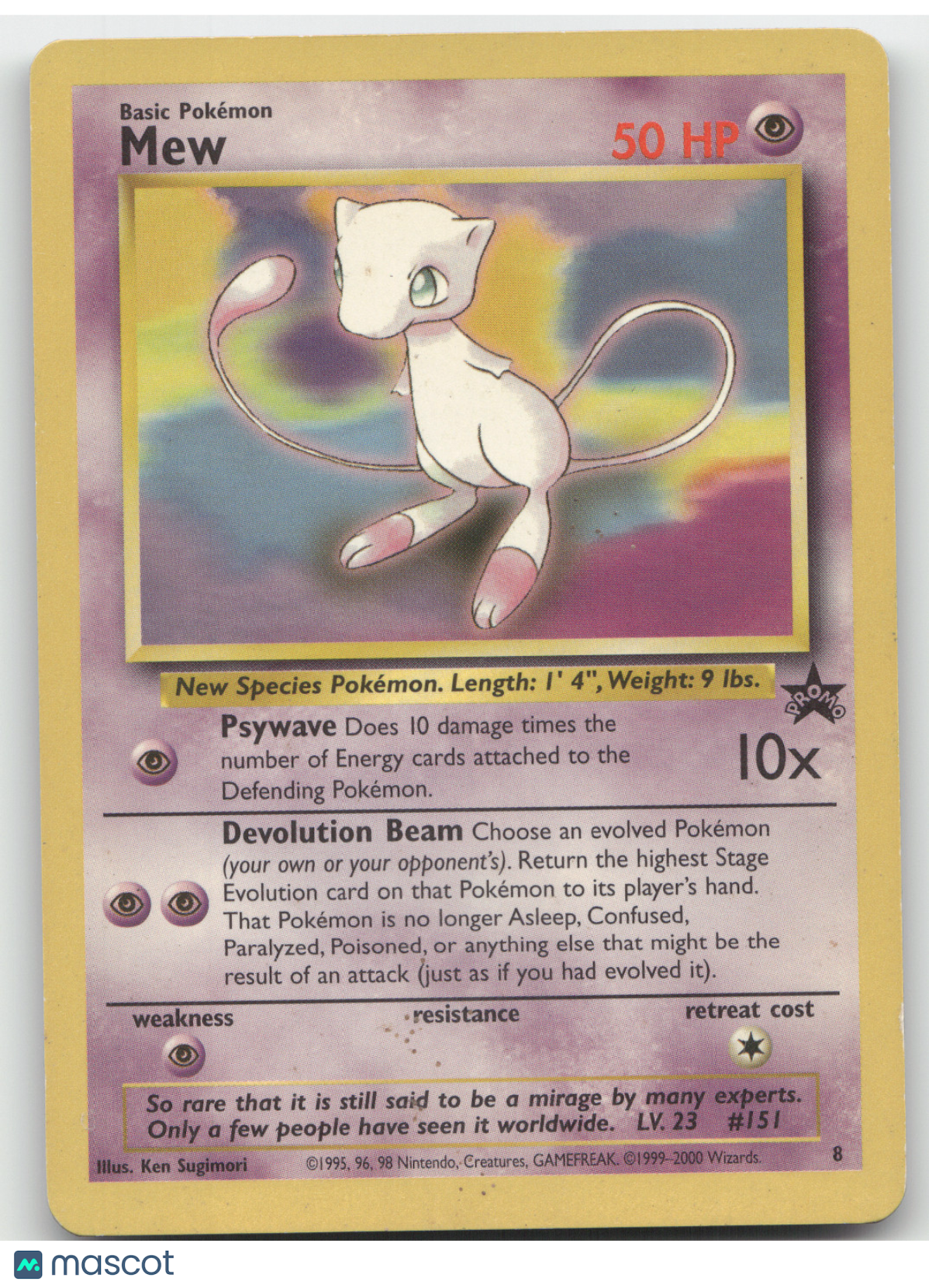 2000 Wizards Mew Black Star Promo #8