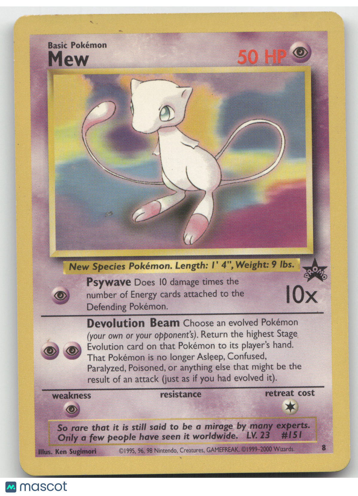 2000 Wizards Mew Black Star Promo #8