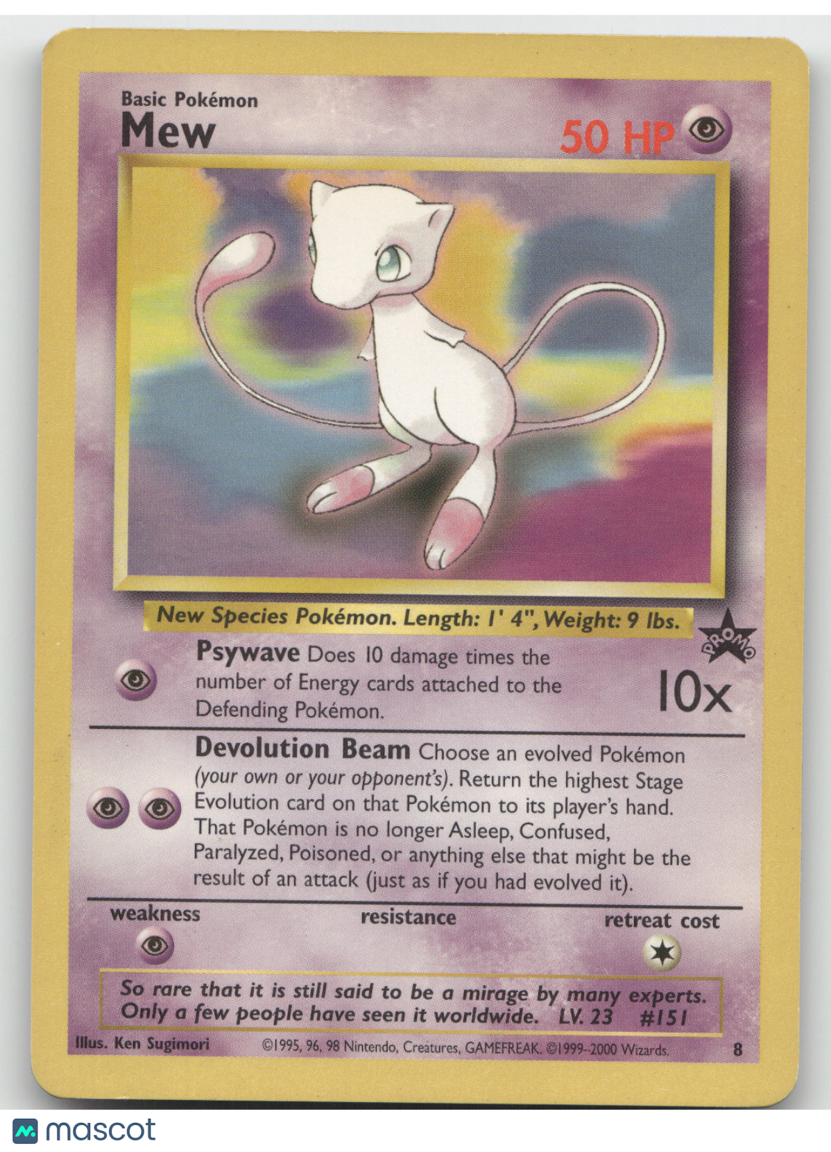 2000 Wizards Mew Black Star Promo #8