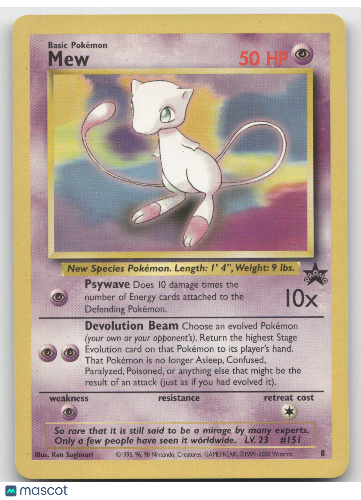 2000 Wizards Mew Black Star Promo #8