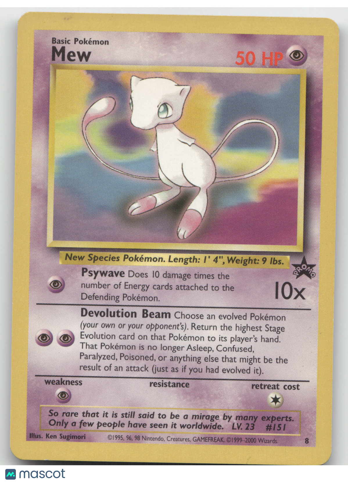 2000 Wizards Mew Black Star Promo #8