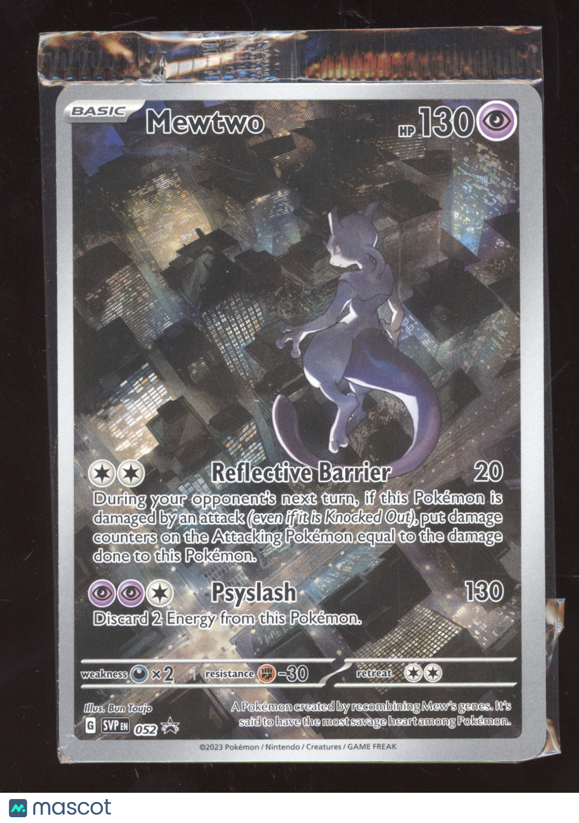 2023 Scarlet & Violet 151 Mewtwo (sealed) Black Star Promo #SVP EN 052
