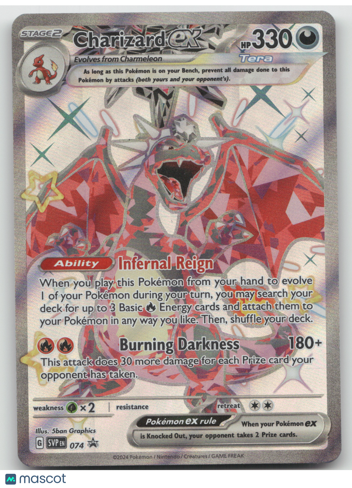 2024 Scarlet & Violet Charizard ex Black Star Promo #074