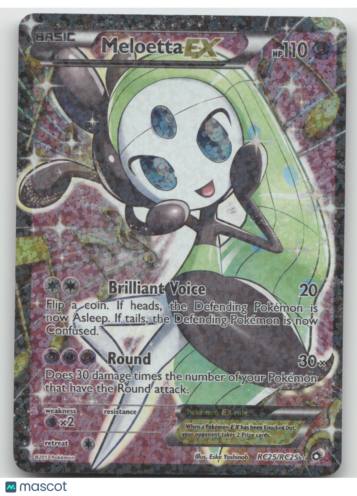 2013 Legendary Treasures Meloetta-EX Rare Ultra #RC25/RC25