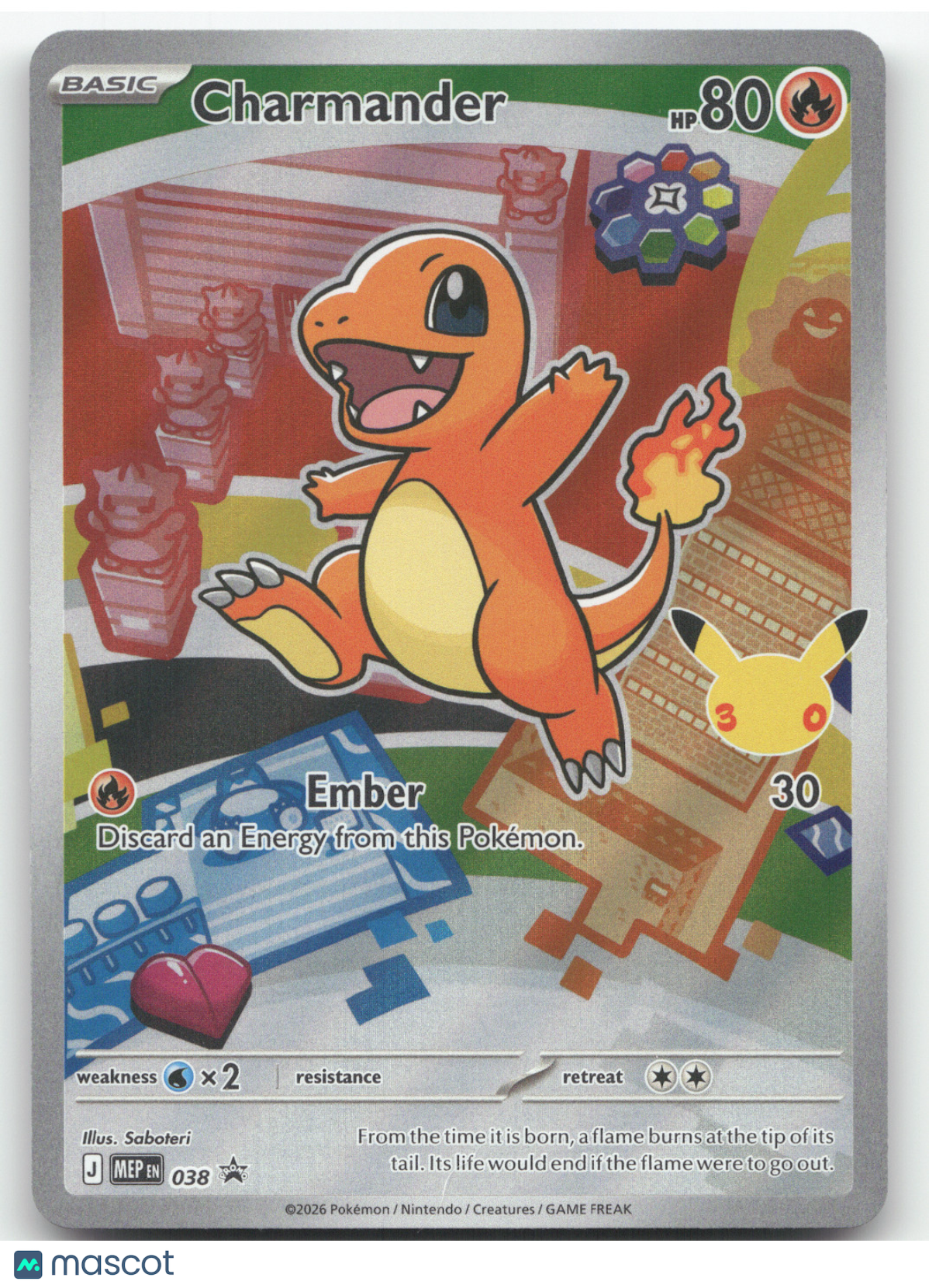2026 Mega Evolution Charmander Black Star Promo #038
