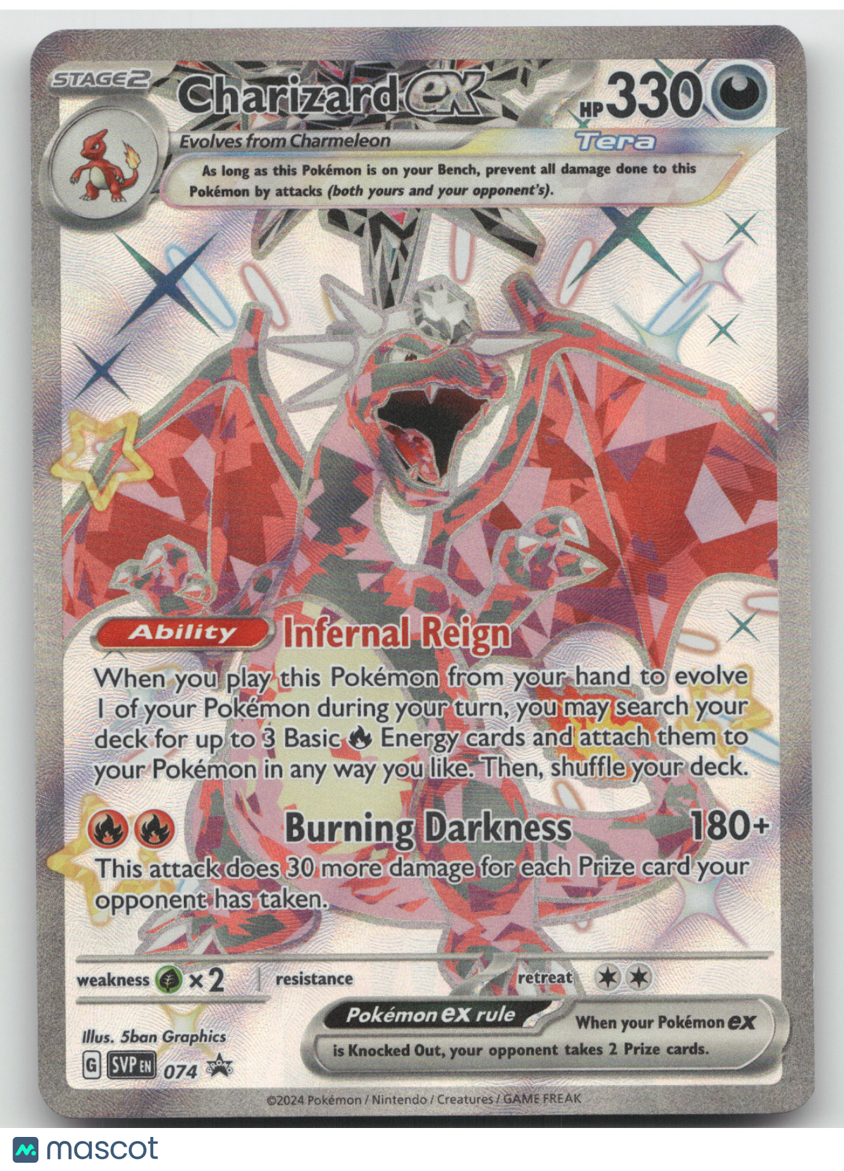 2024 Scarlet & Violet Promos Charizard ex Black Star Promo #074