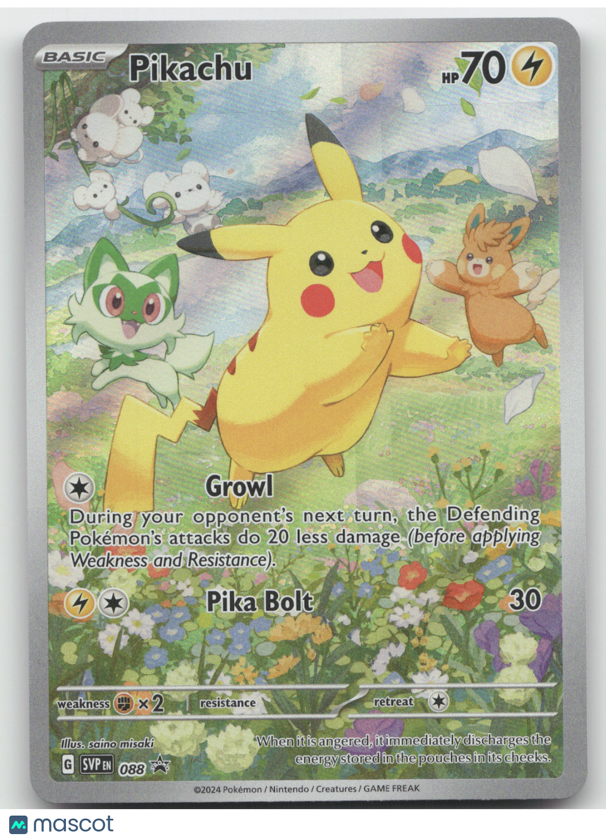 2024 Scarlet & Violet Pikachu Black Star Promo #088