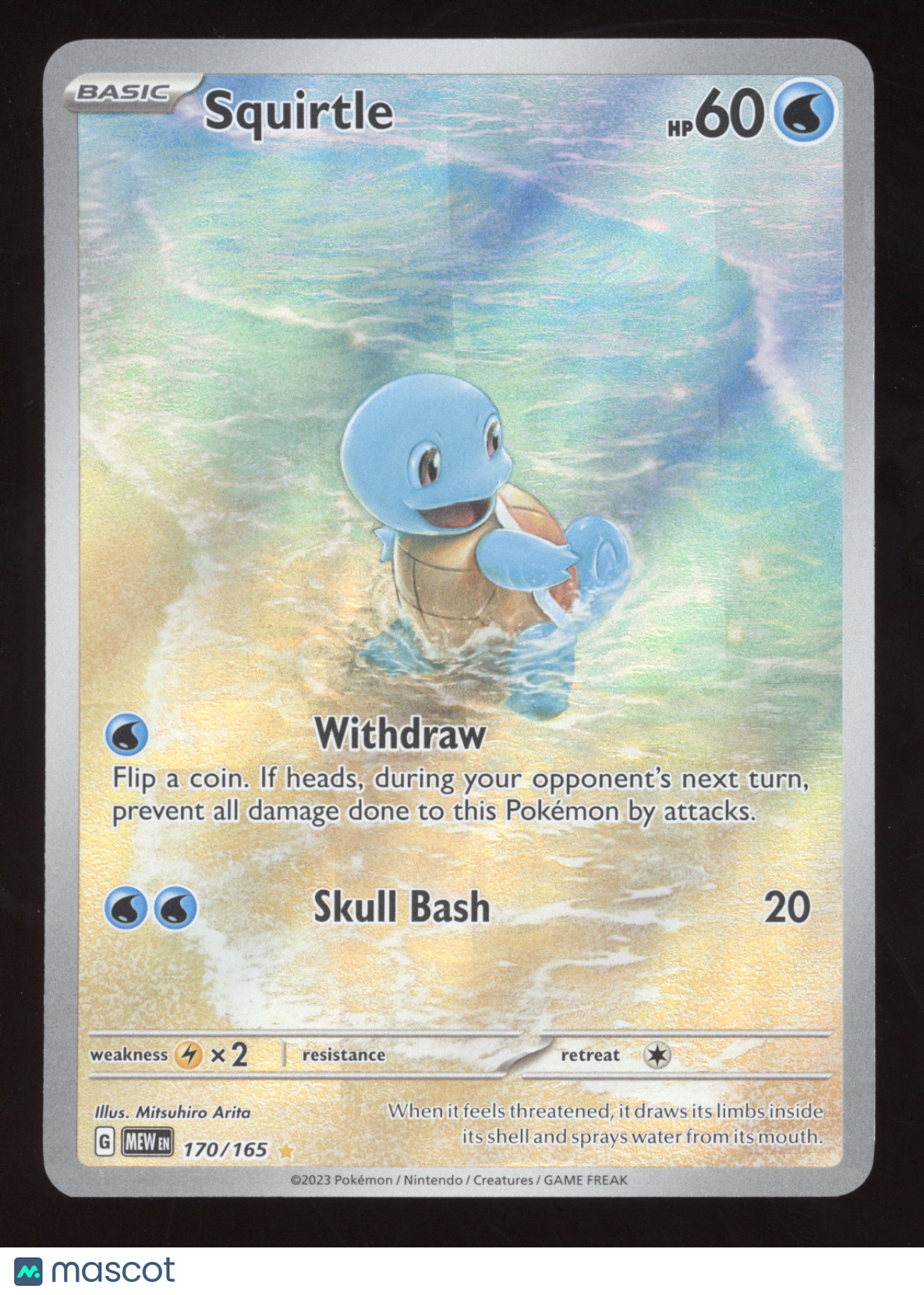 2023 Scarlet & Violet 151 Squirtle Secret Rare #170/165