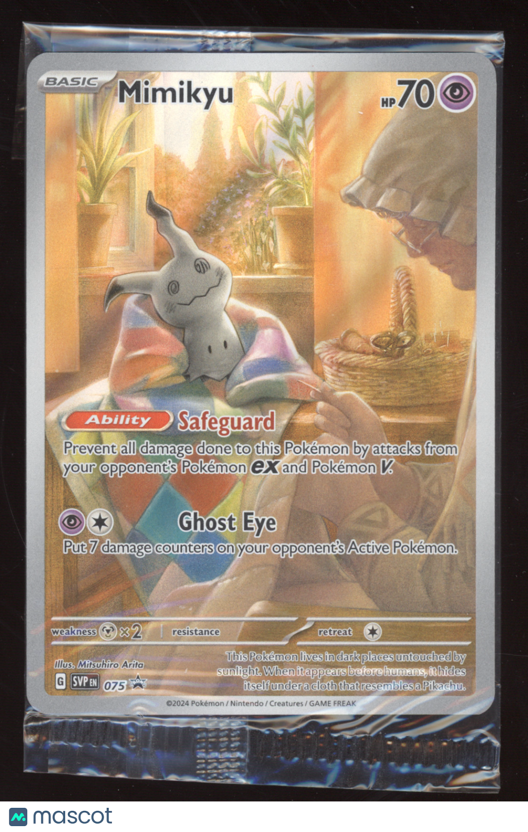 2024 Shrouded Fable Mimikyu (sealed) Black Star Promo #075