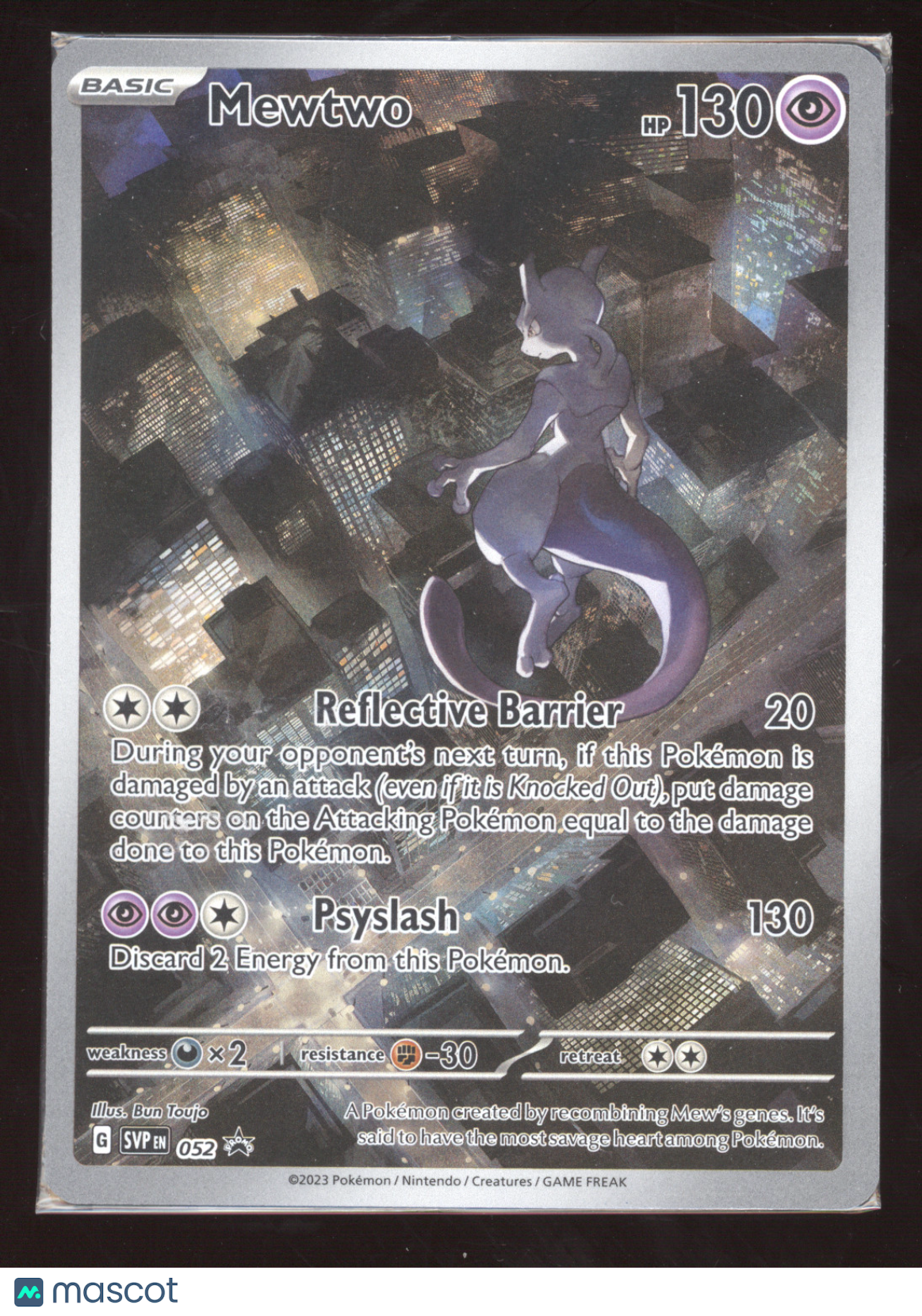 2023 Scarlet & Violet 151 Mewtwo (sealed) Black Star Promo #052