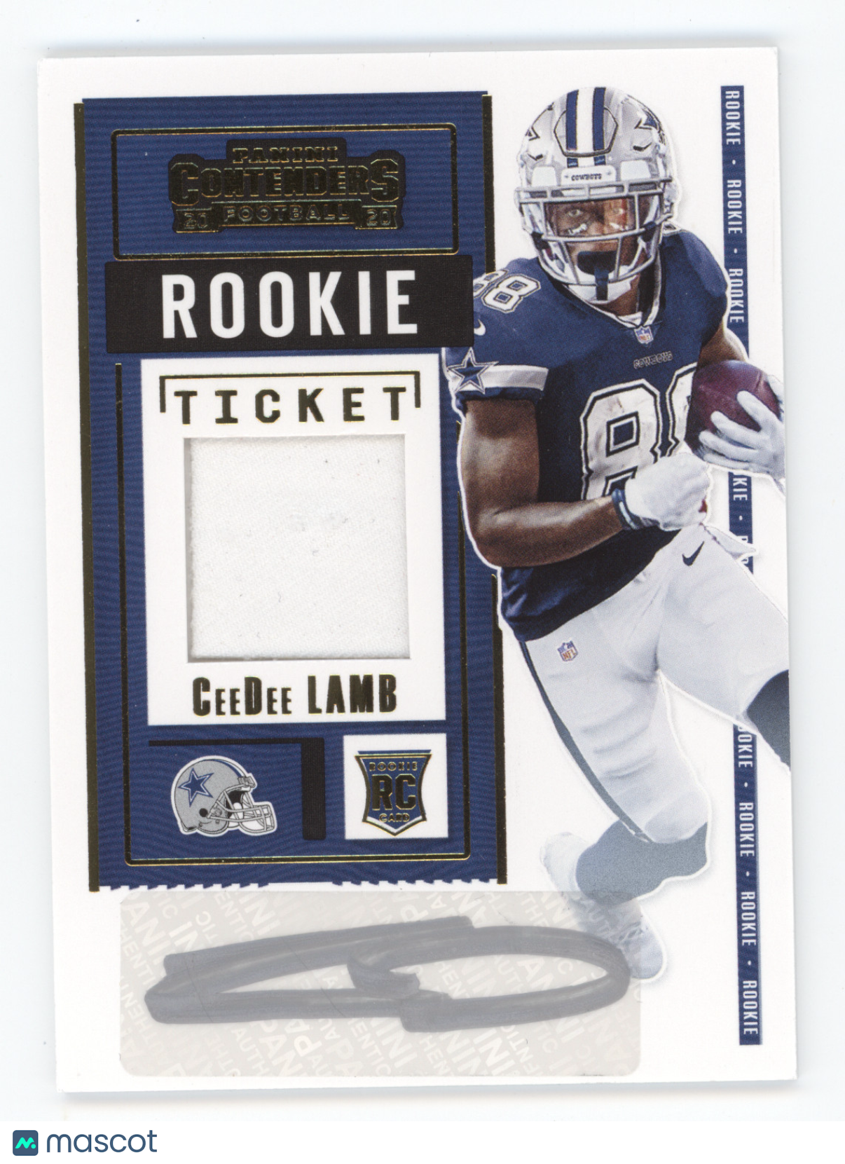 2020 Panini Contenders Rookie Ticket CeeDee Lamb #RSV-CDL Autograph RC