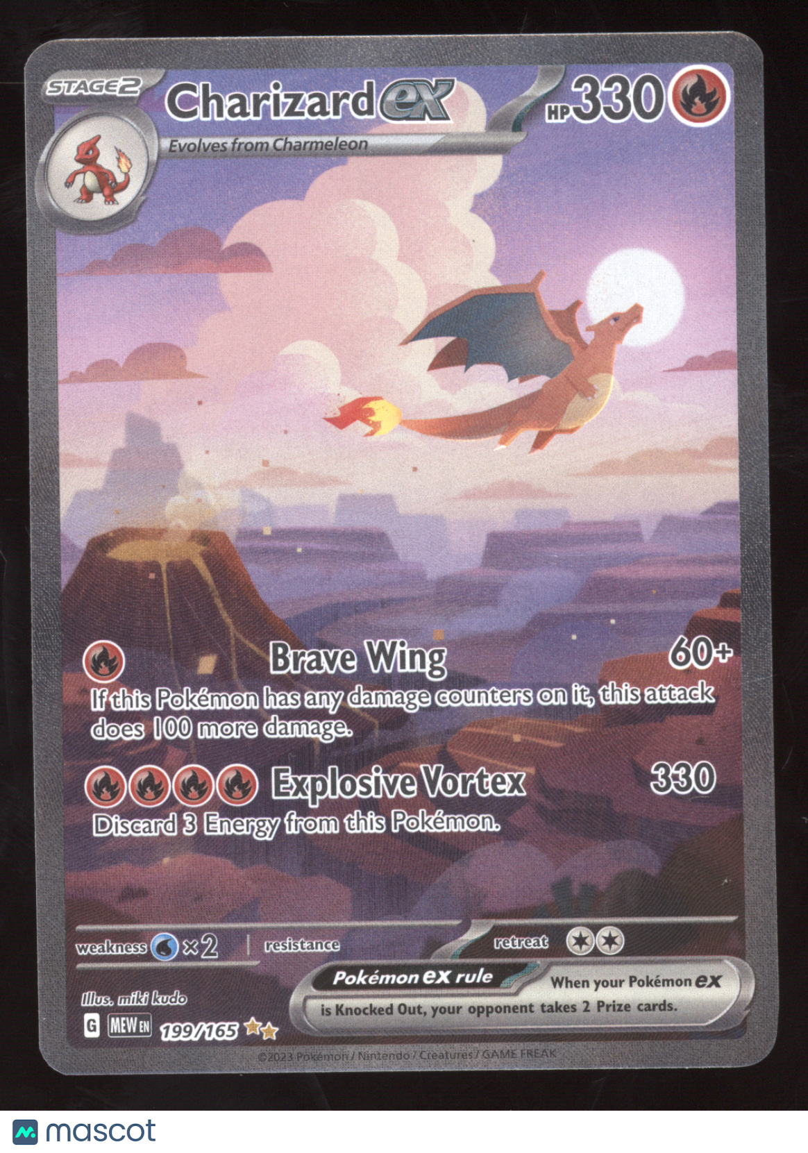 2023 Scarlet & Violet 151 Charizard ex Secret Rare #199/165