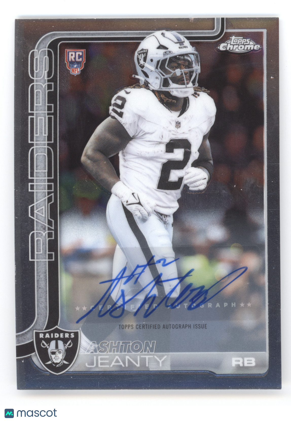 2025 Topps Chrome Ashton Jeanty #RA-AJ Rookie Autograph RC