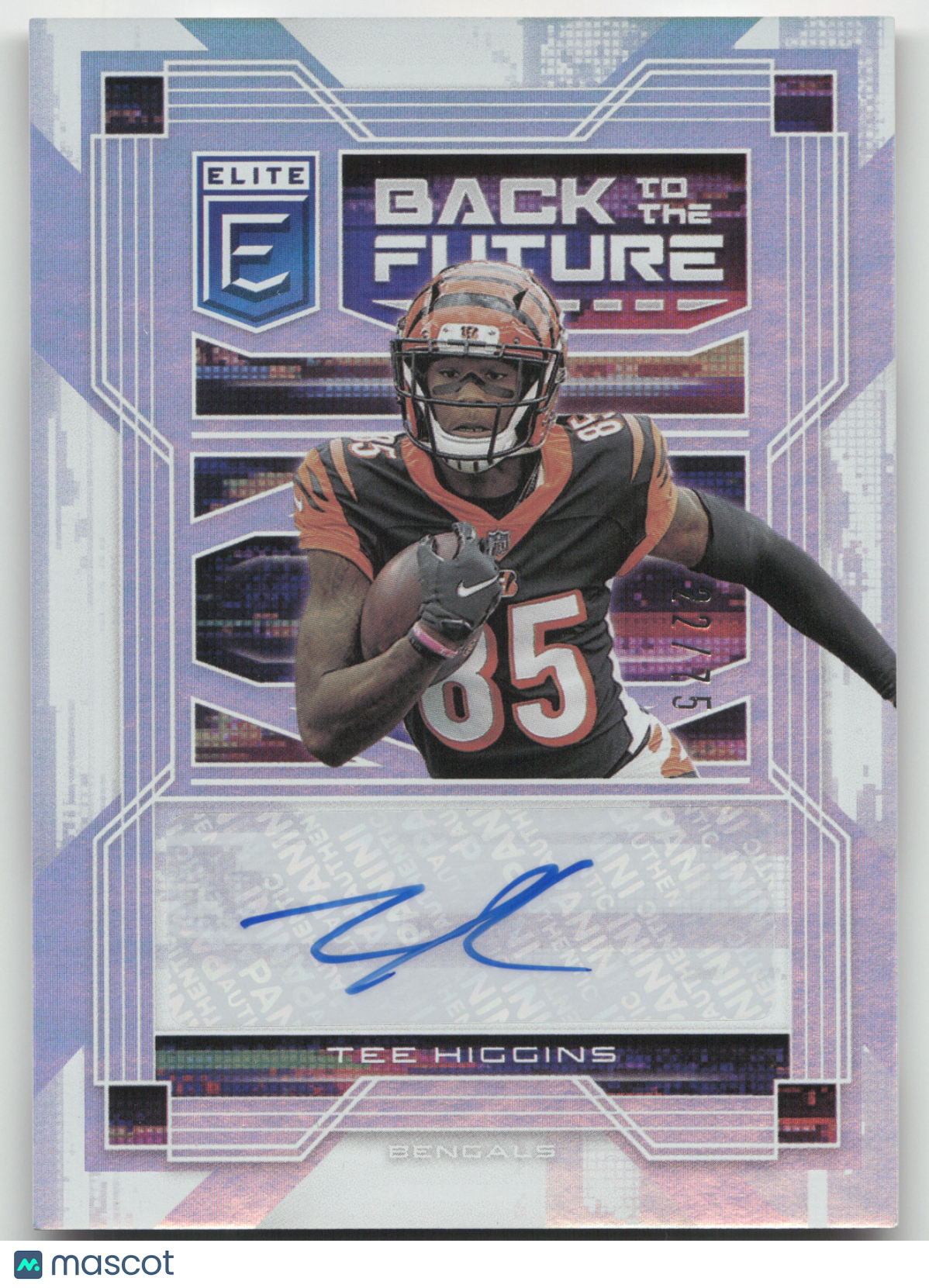 2021 Panini Donruss Elite Back to the Future Tee Higgins #BF-THI 22/75