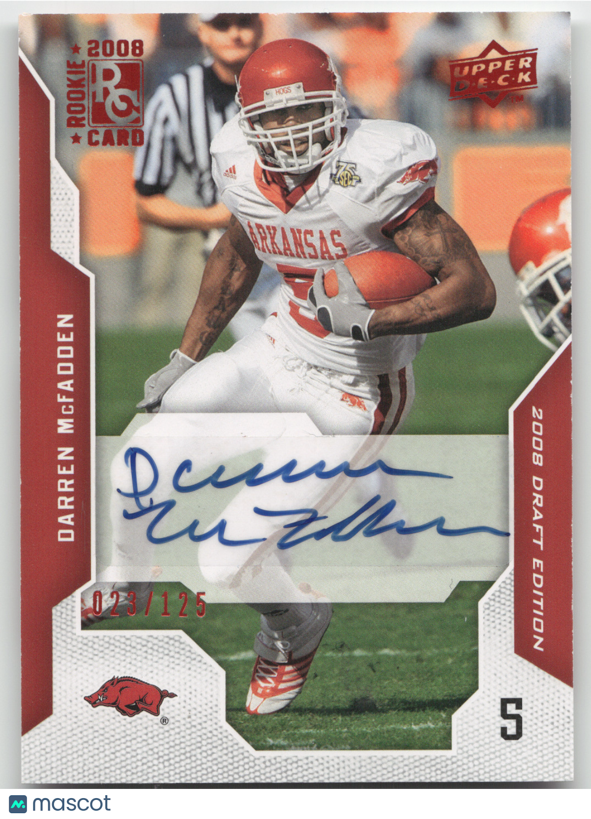2008 Upper Deck Draft Edition Darren McFadden #22 023/125