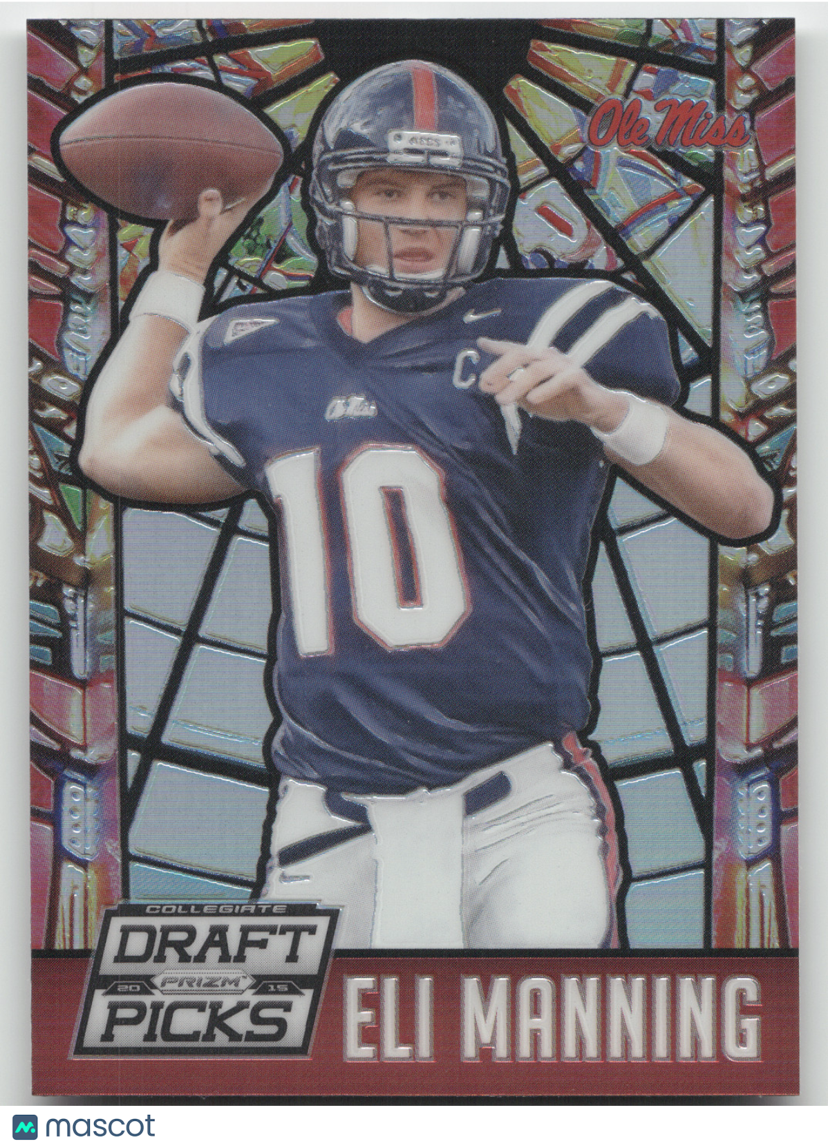 2015 Panini Prizm Collegiate Draft Picks Eli Manning #22 Stained Glass