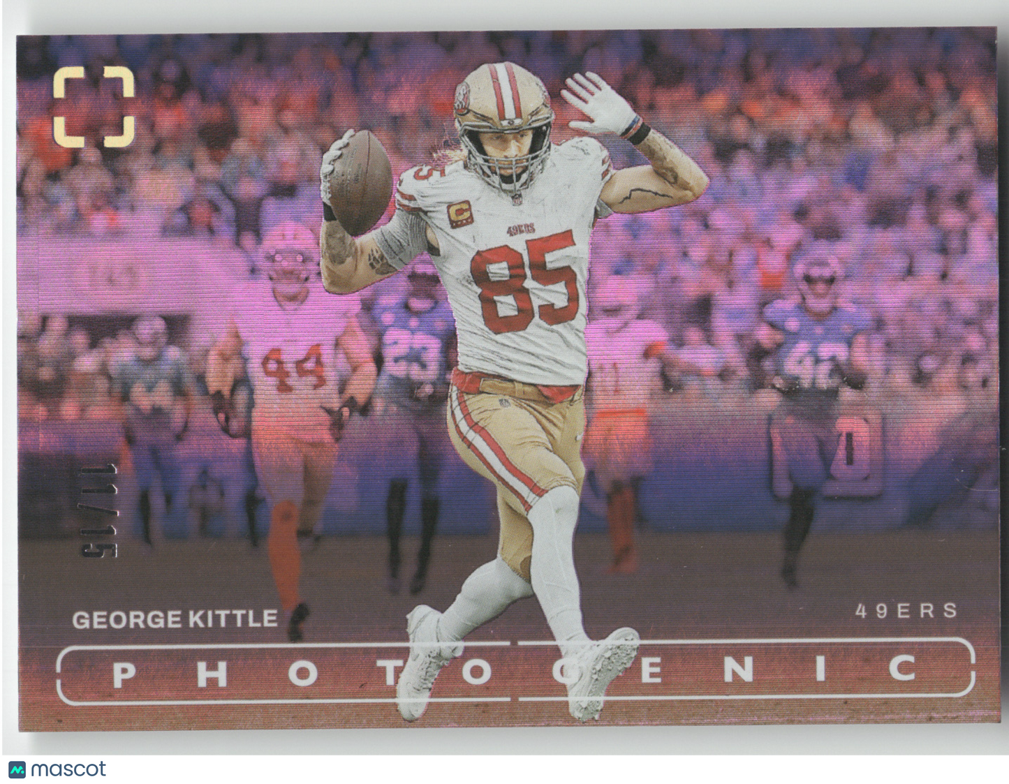 2024 Panini Photogenic George Kittle #57 Pink 11/15