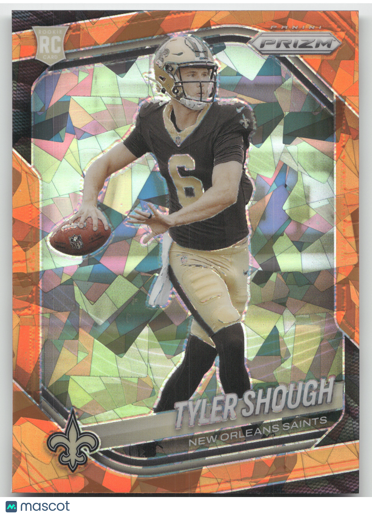2025 Panini Prizm Tyler Shough #327 Orange Ice RC