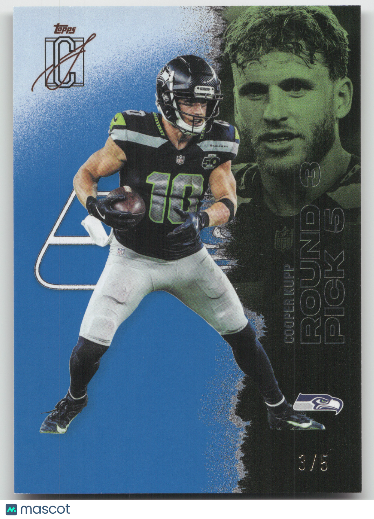 2025 Topps Signature Class Cooper Kupp #97 Chrome Blue Refractor 3/5