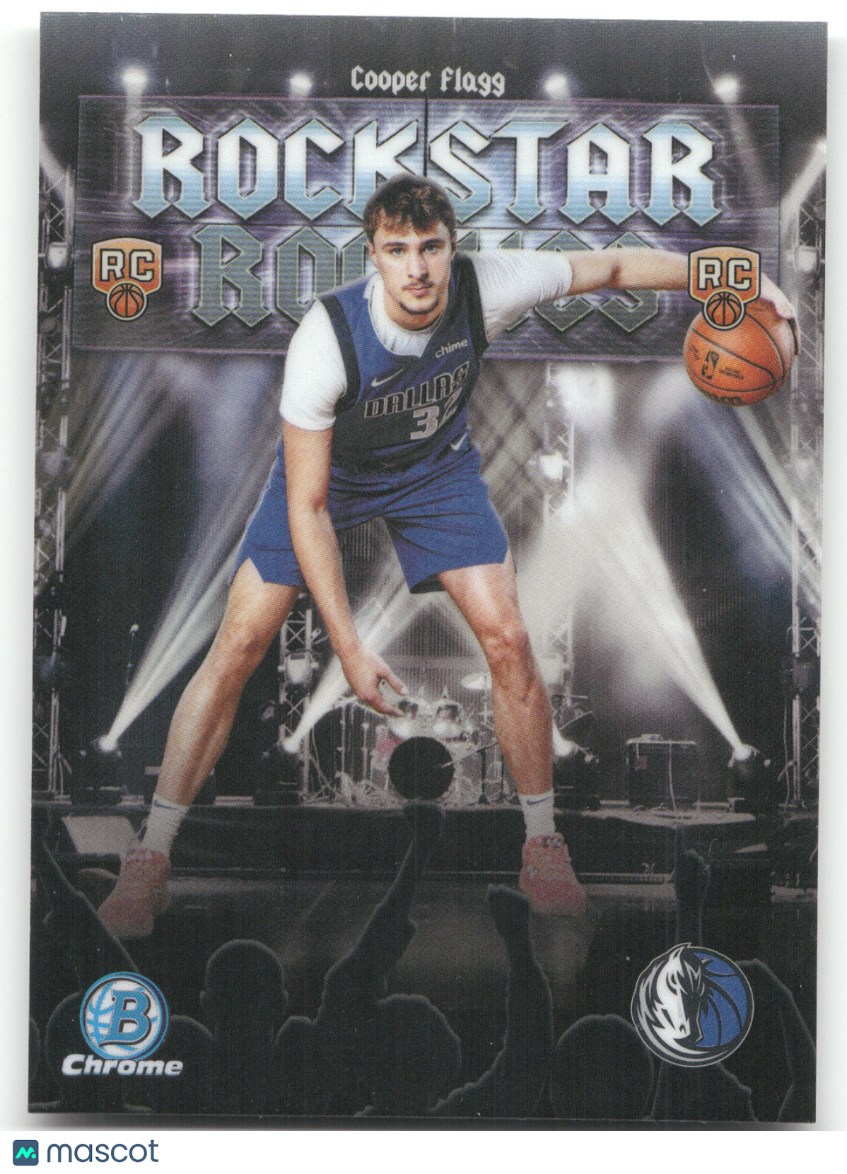 2025 Bowman Chrome Rockstar Rookies Cooper Flagg #RR-1 Refractor RC