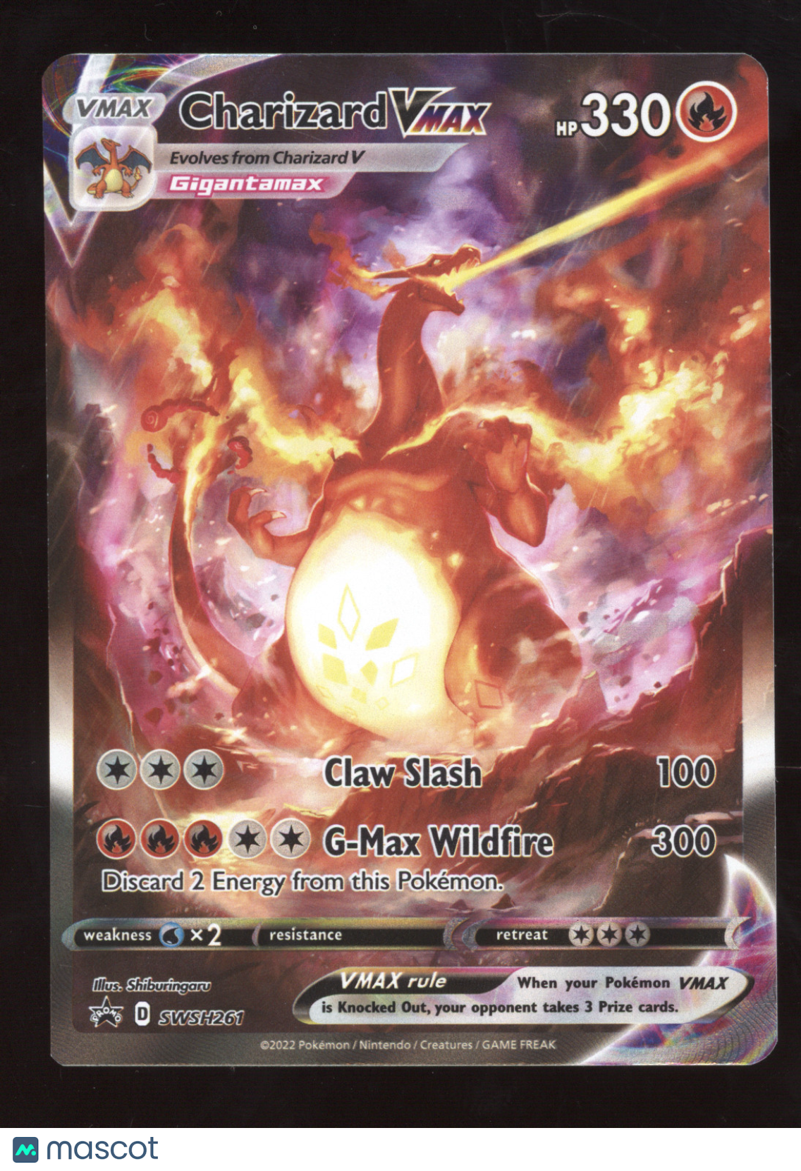 2022 Sword & Shield Charizard VMAX Black Star Promo #SWSH261