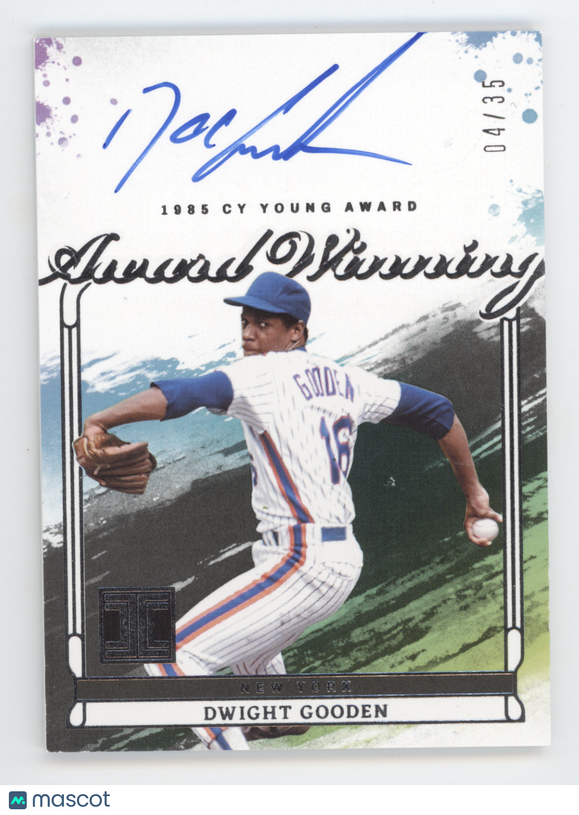2025 Panini Impeccable Baseball Award Winning Dwight Gooden #AWA-DG 04/35