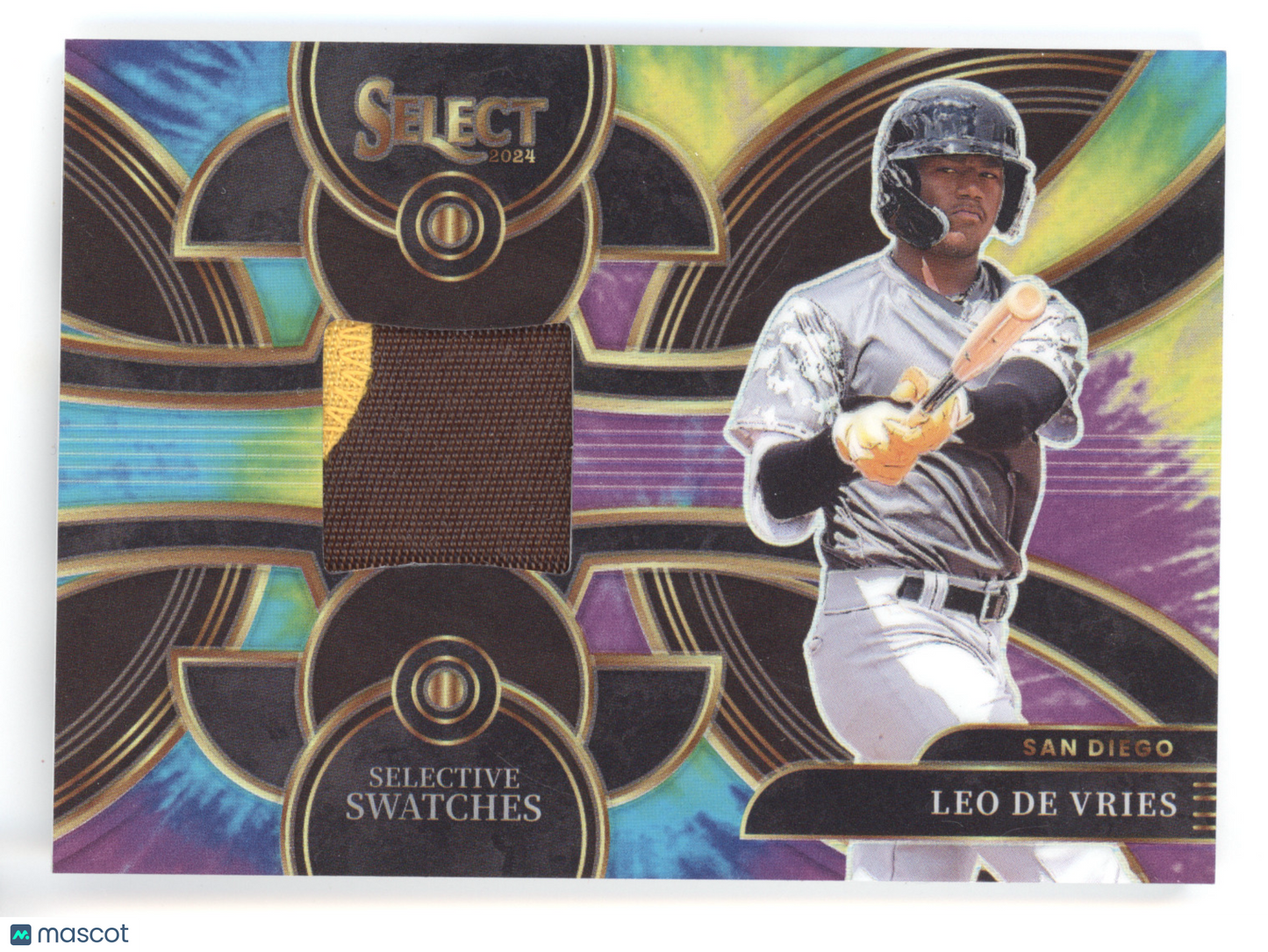 2024 Panini Select Prizm Leo De Vries #SS-LDV Tie-Dye Selective Swatches 19/25