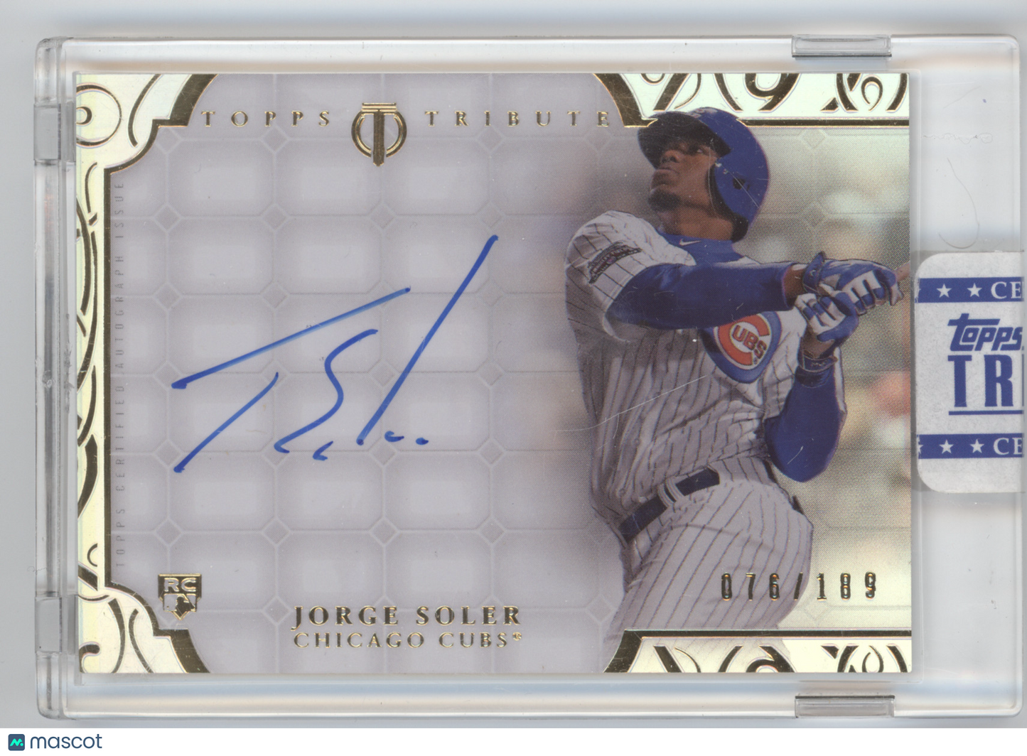 2015 Topps Tribute Autograph Jorge Soler #TA-JOS RC 076/109